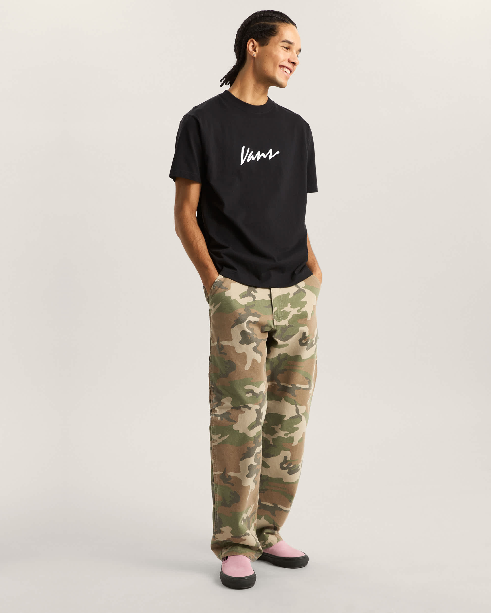 Classic Script TShirt VANS Schwarz ALT4