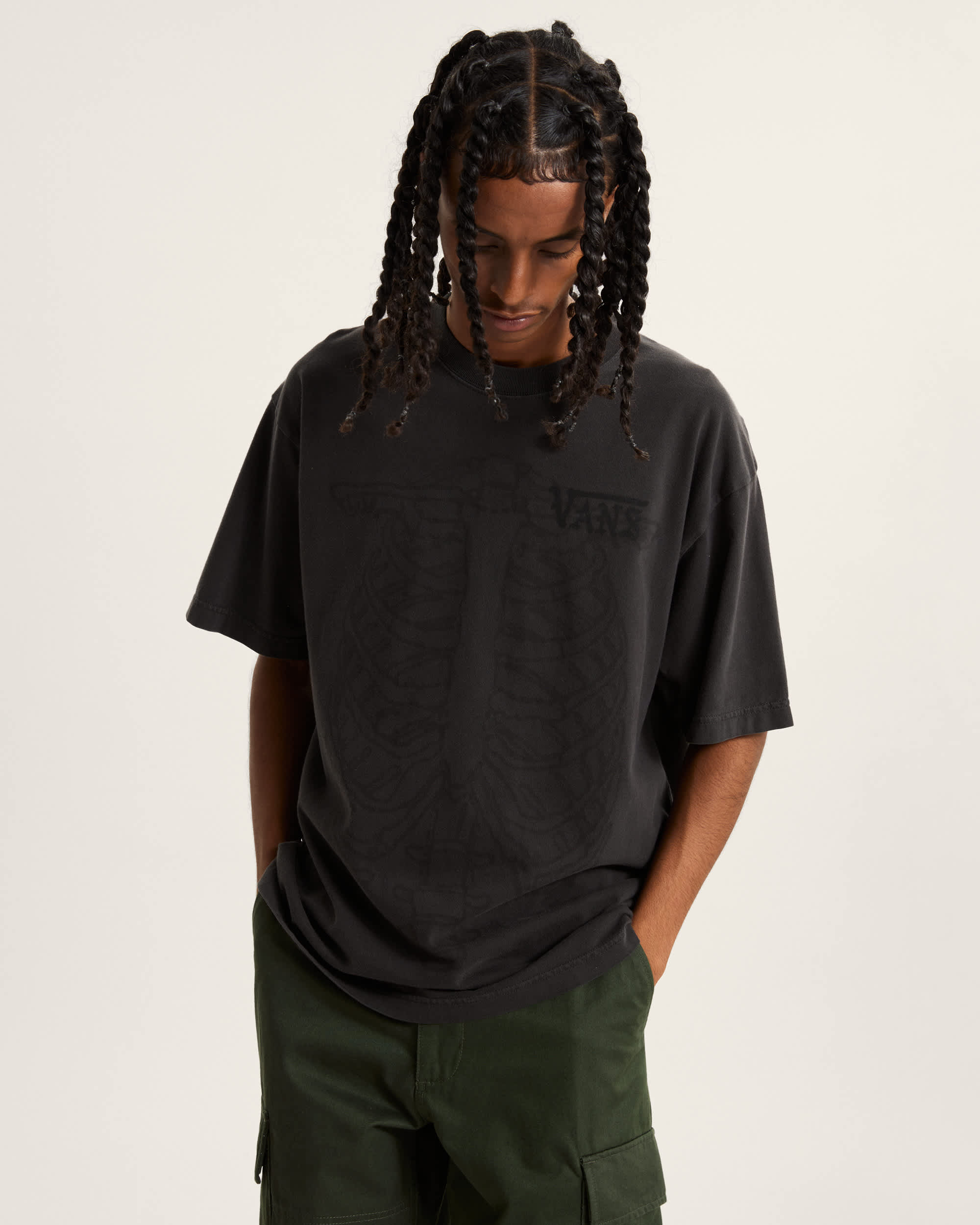 Ribcage Reversible TShirt VANS Black ALT2