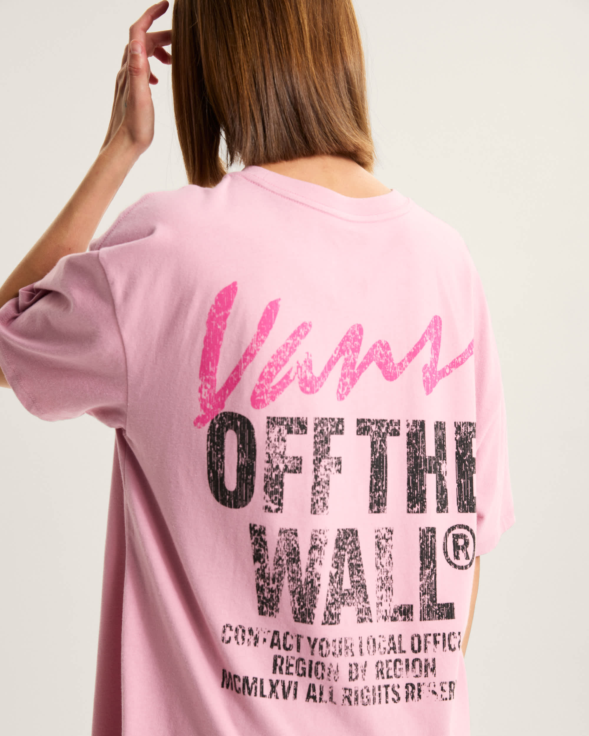 Tshirt Lady Wall VANS Rose ALT3