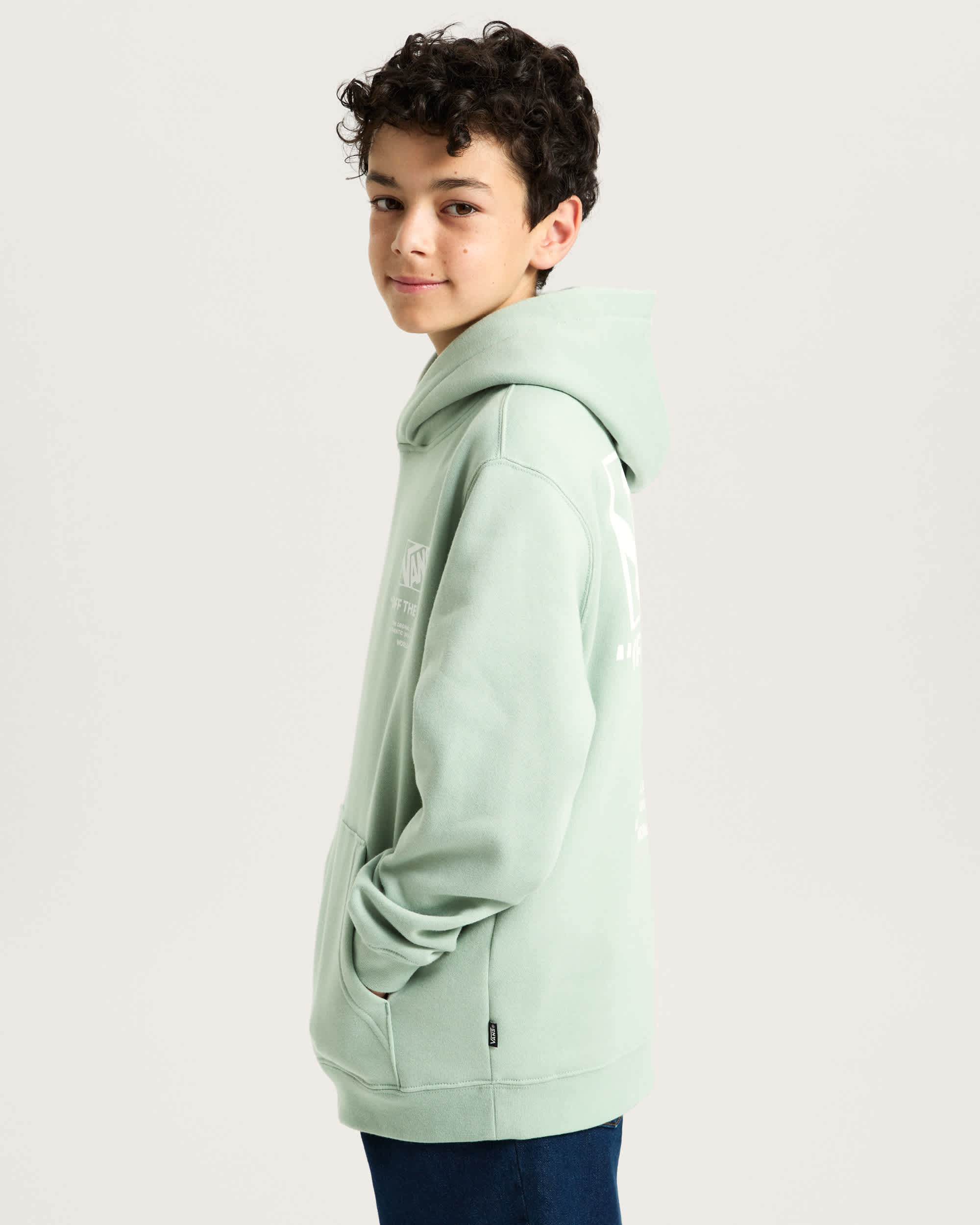 Kids Stockpile Pullover Hoodie 814 Years VANS Blue ALT4