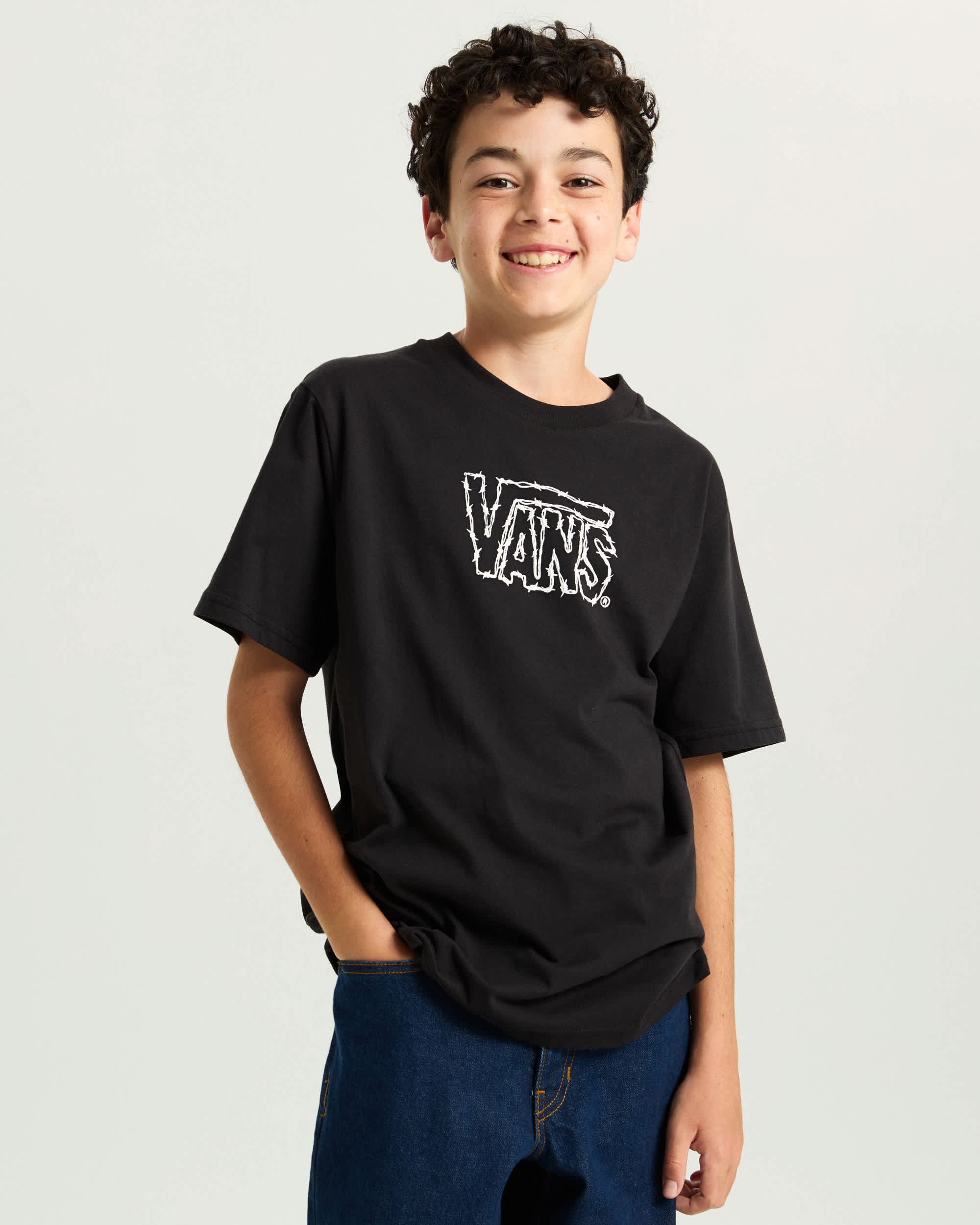Tshirt Cactus Wire Enfant 814 ans VANS Noir ALT2