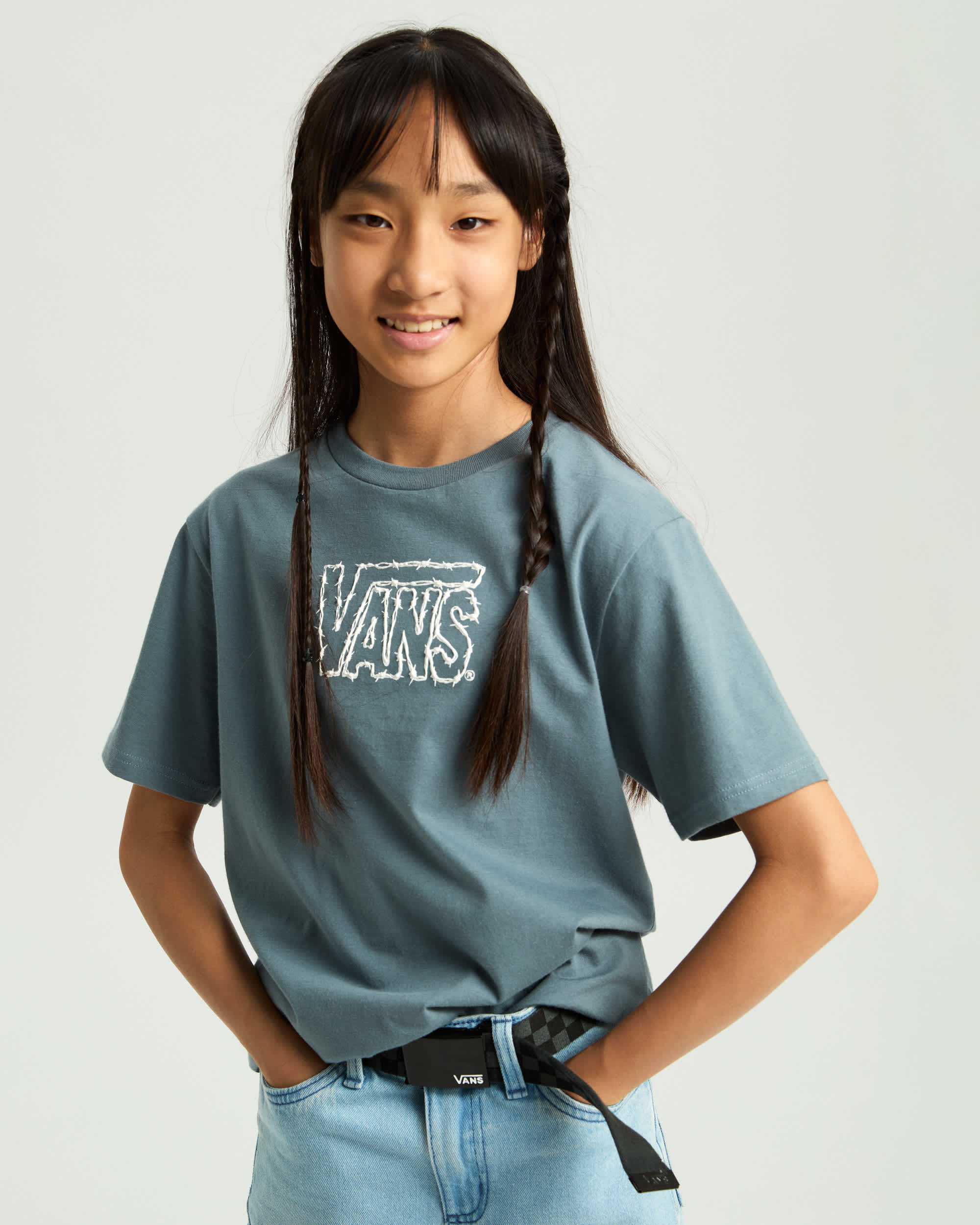 Kinder Cactus Wire TShirt 814 Jahre VANS Grau ALT6