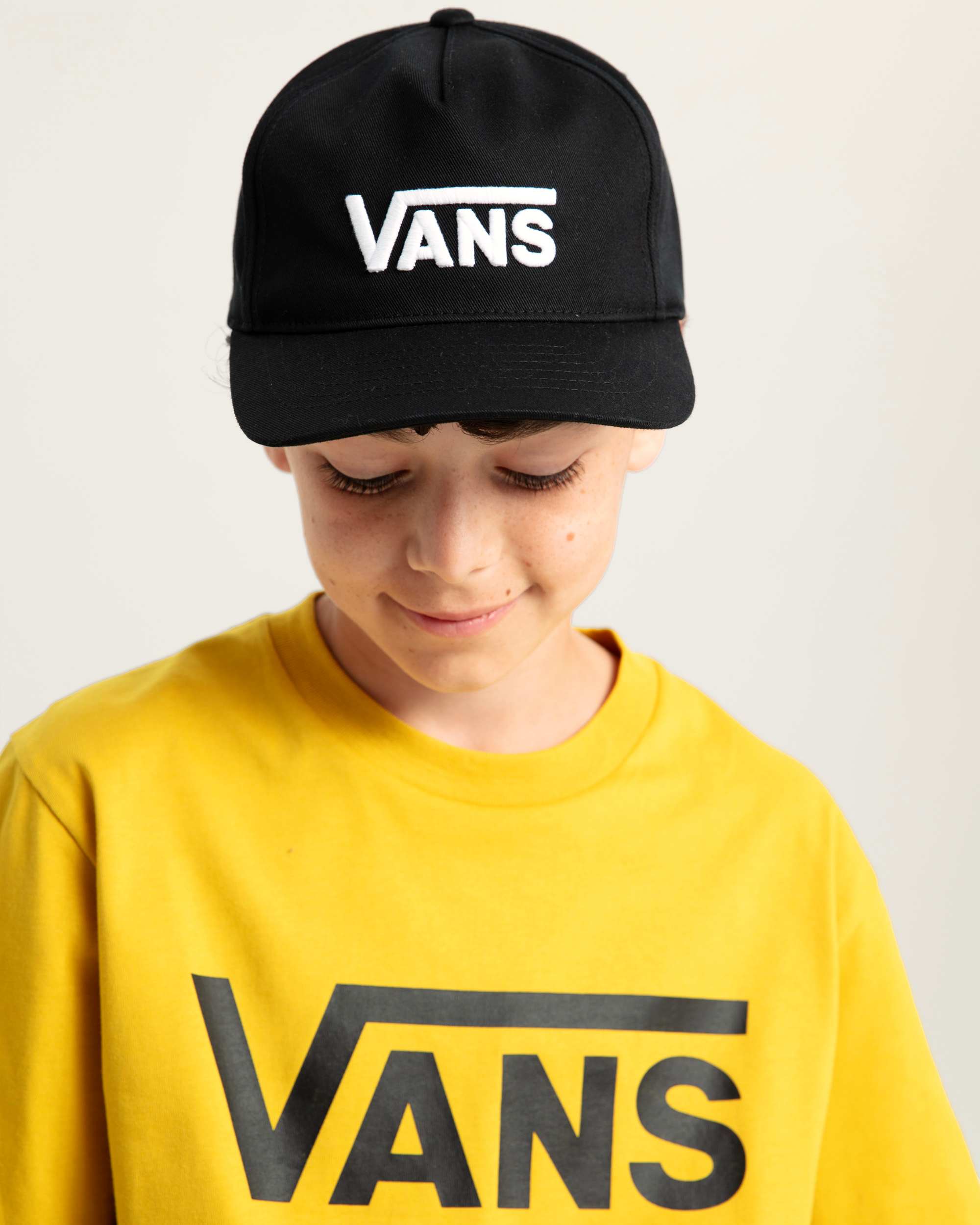 Kinder Drop V Logo Snapback Cap VANS Schwarz ALT3