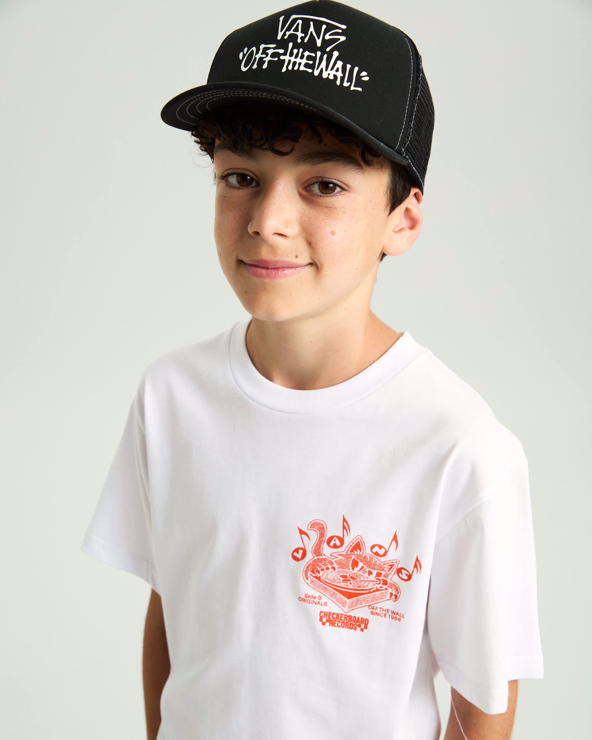 Kinder Vans Pop Trucker Cap VANS Schwarz ALT3