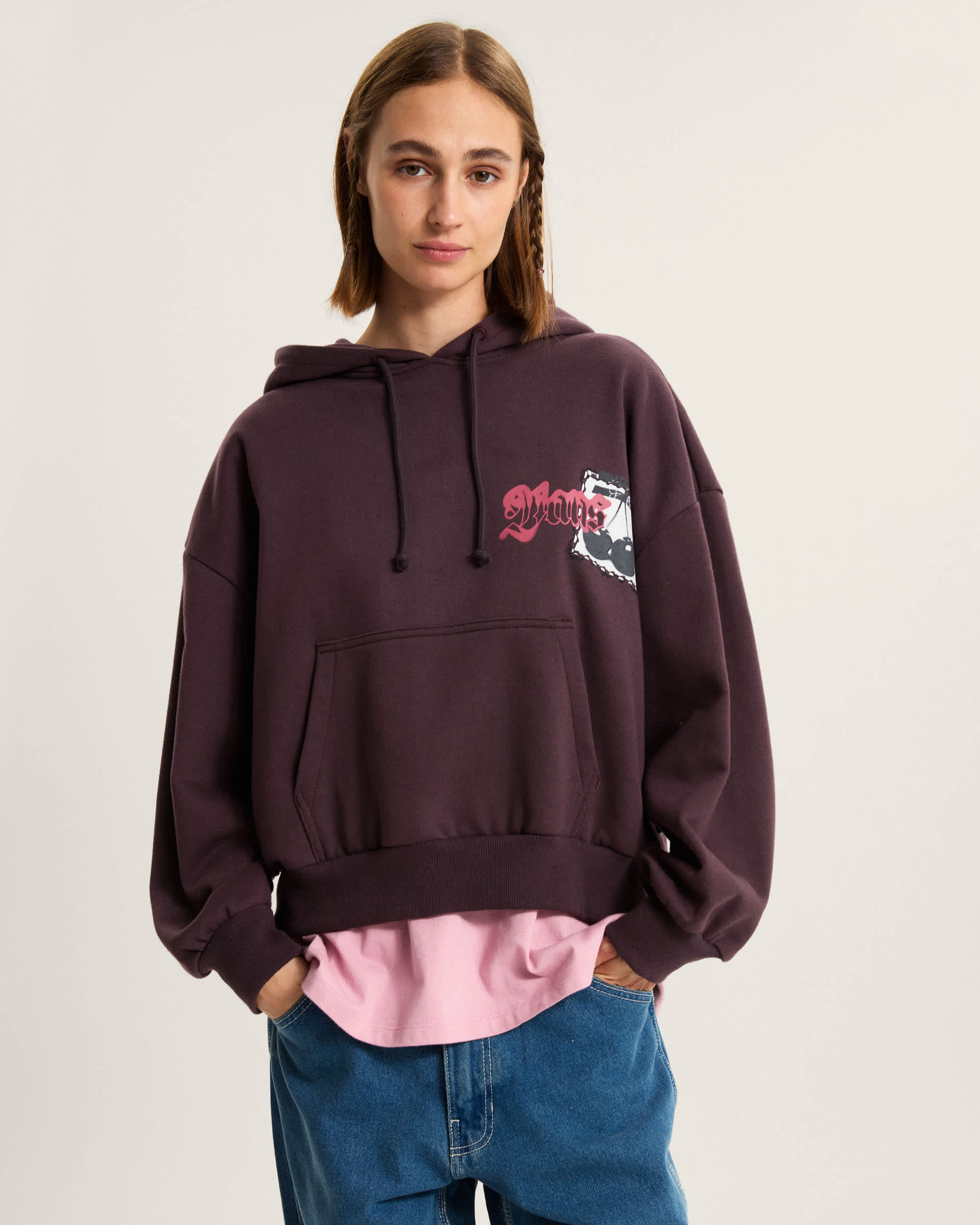 Cherryrise Retro Hoodie VANS Blau ALT2