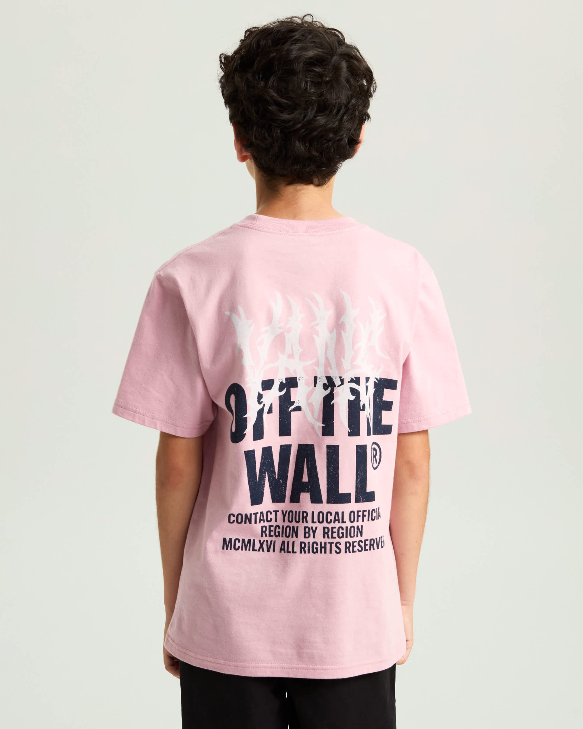 Kids Metal Wall TShirt 814 Years VANS Pink ALT3