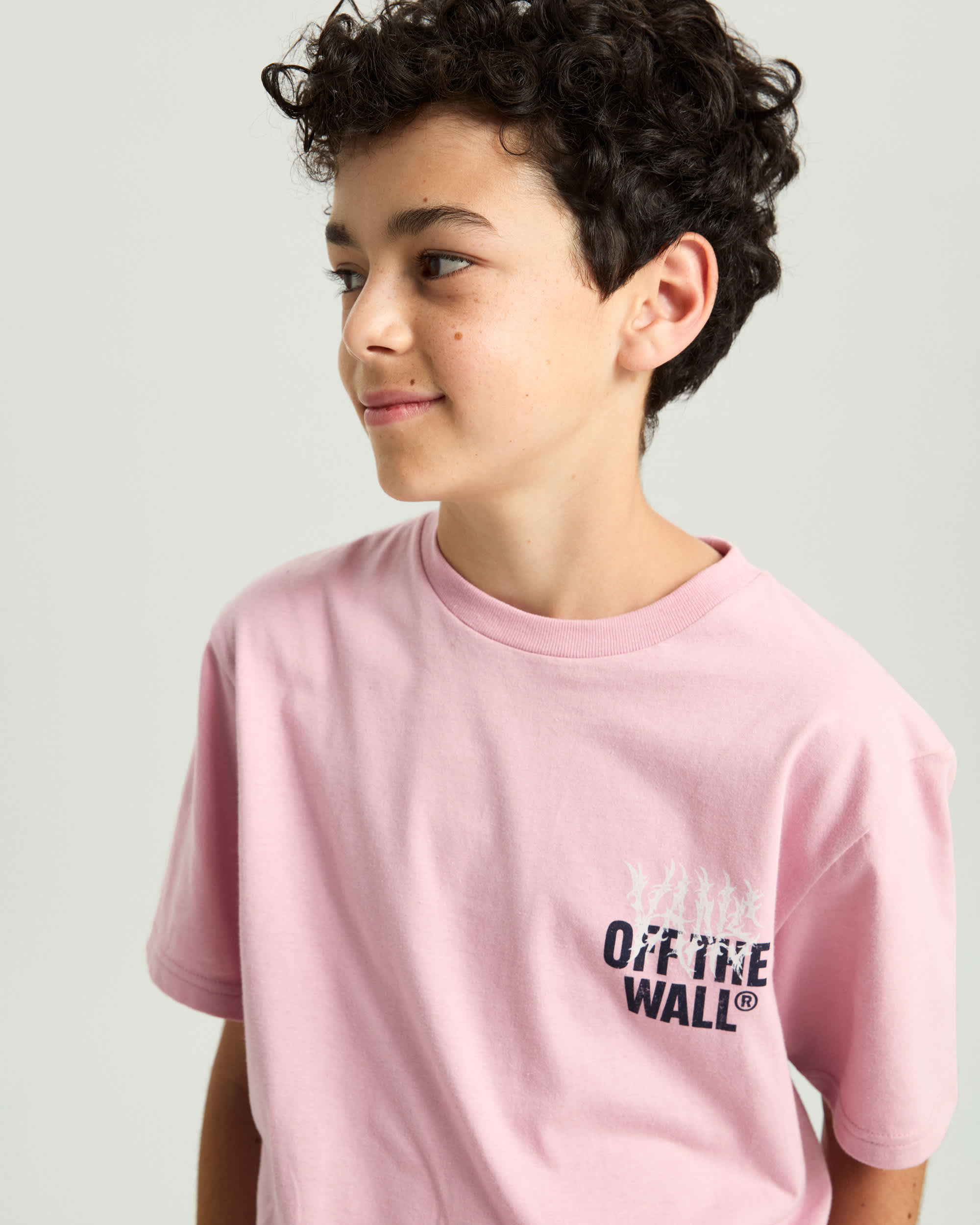 Kids Metal Wall TShirt 814 Years VANS Pink ALT5