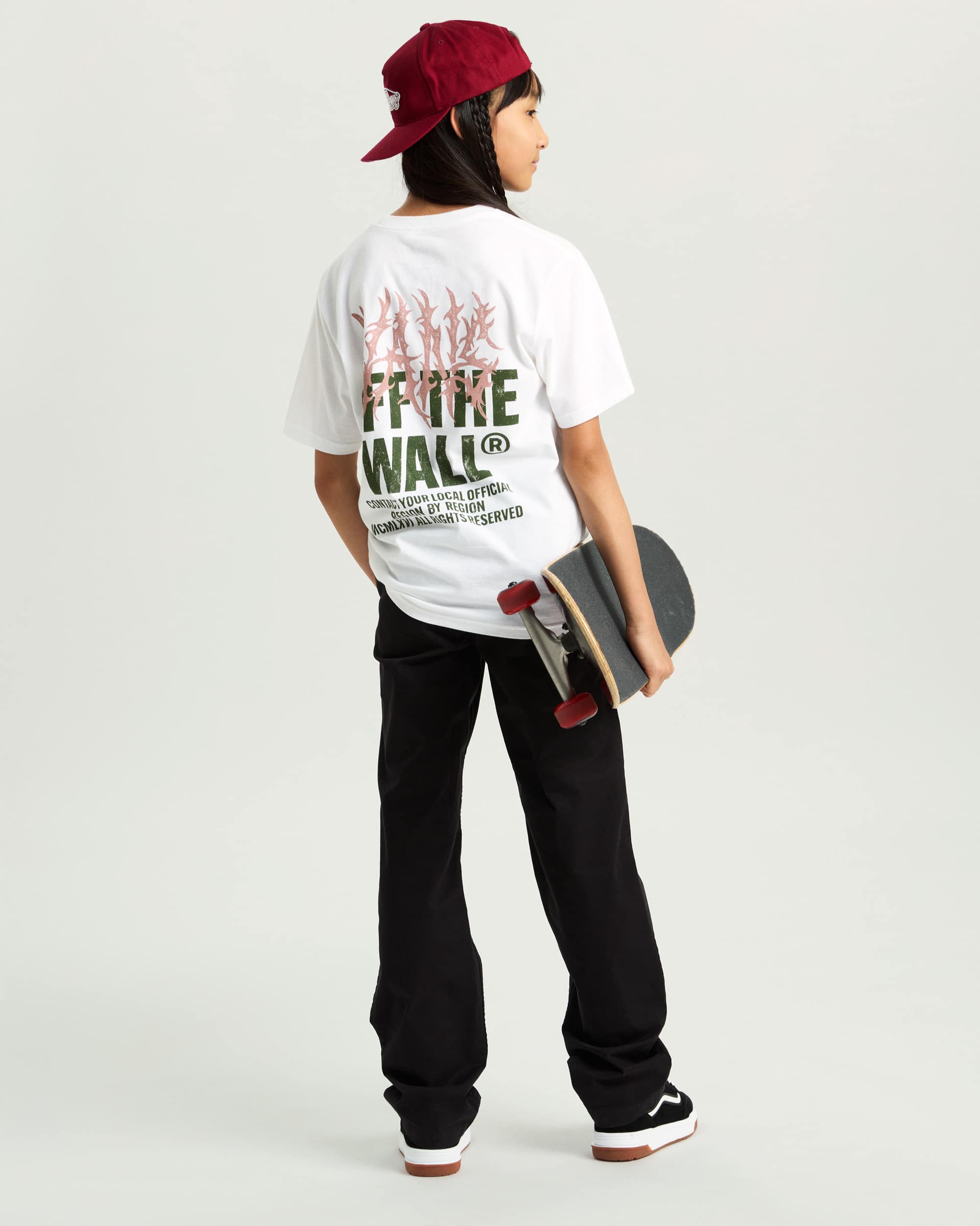 Tshirt Metal Wall Ado 814 ans VANS Blanc ALT8