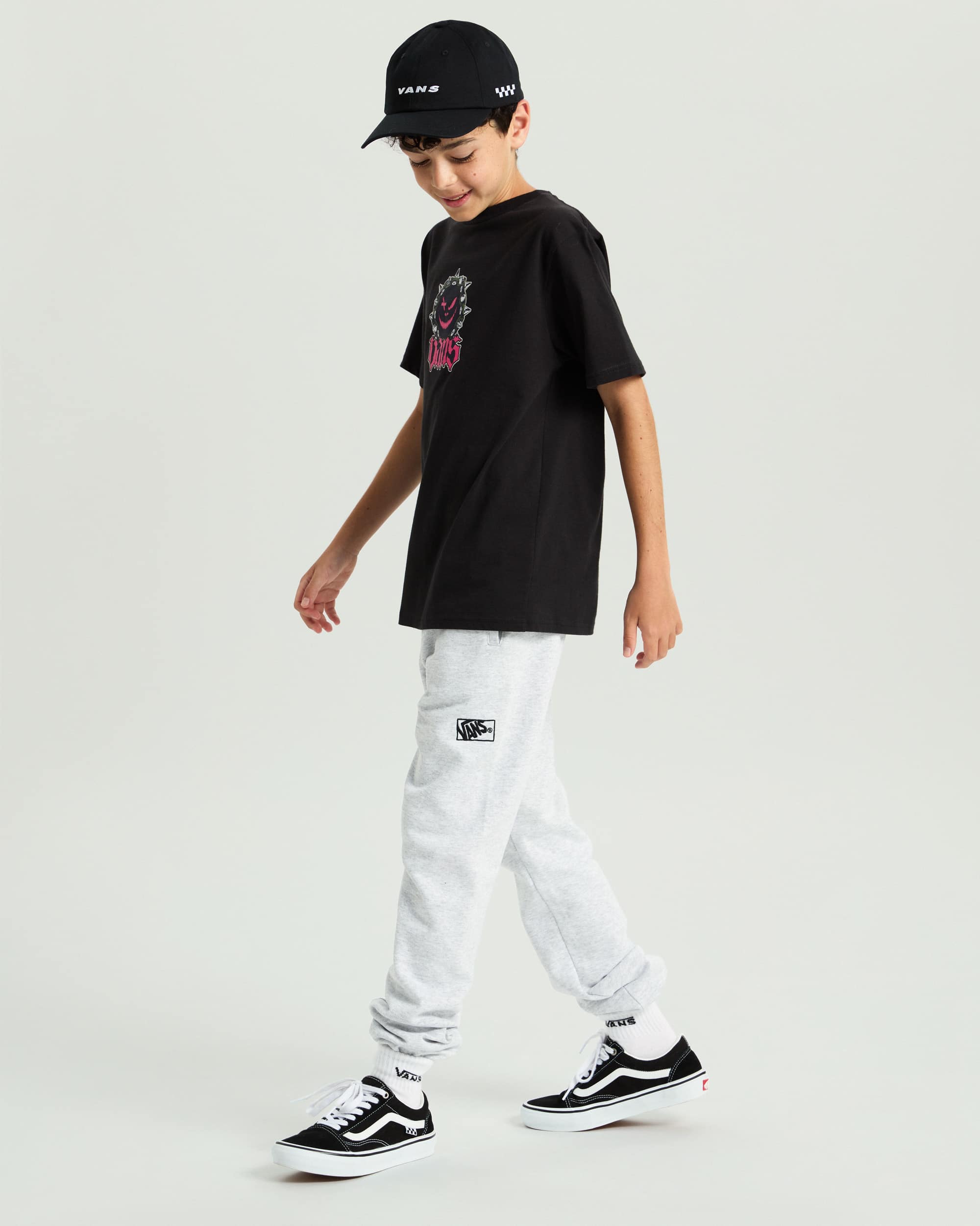 Kinder Happy Spike TShirt 814 Jahre VANS Schwarz ALT4