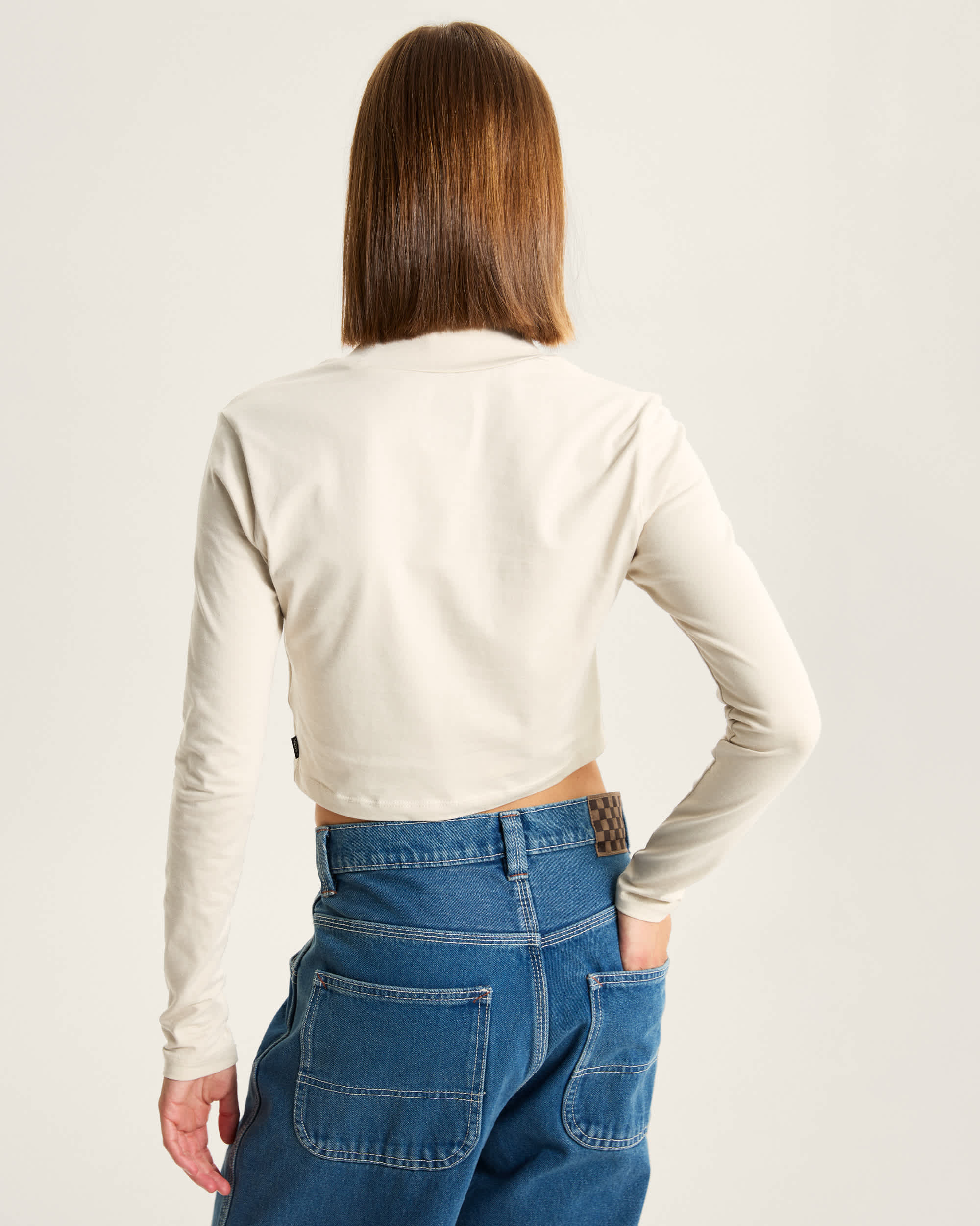 Script Mini Mock TShirt VANS Beige ALT3