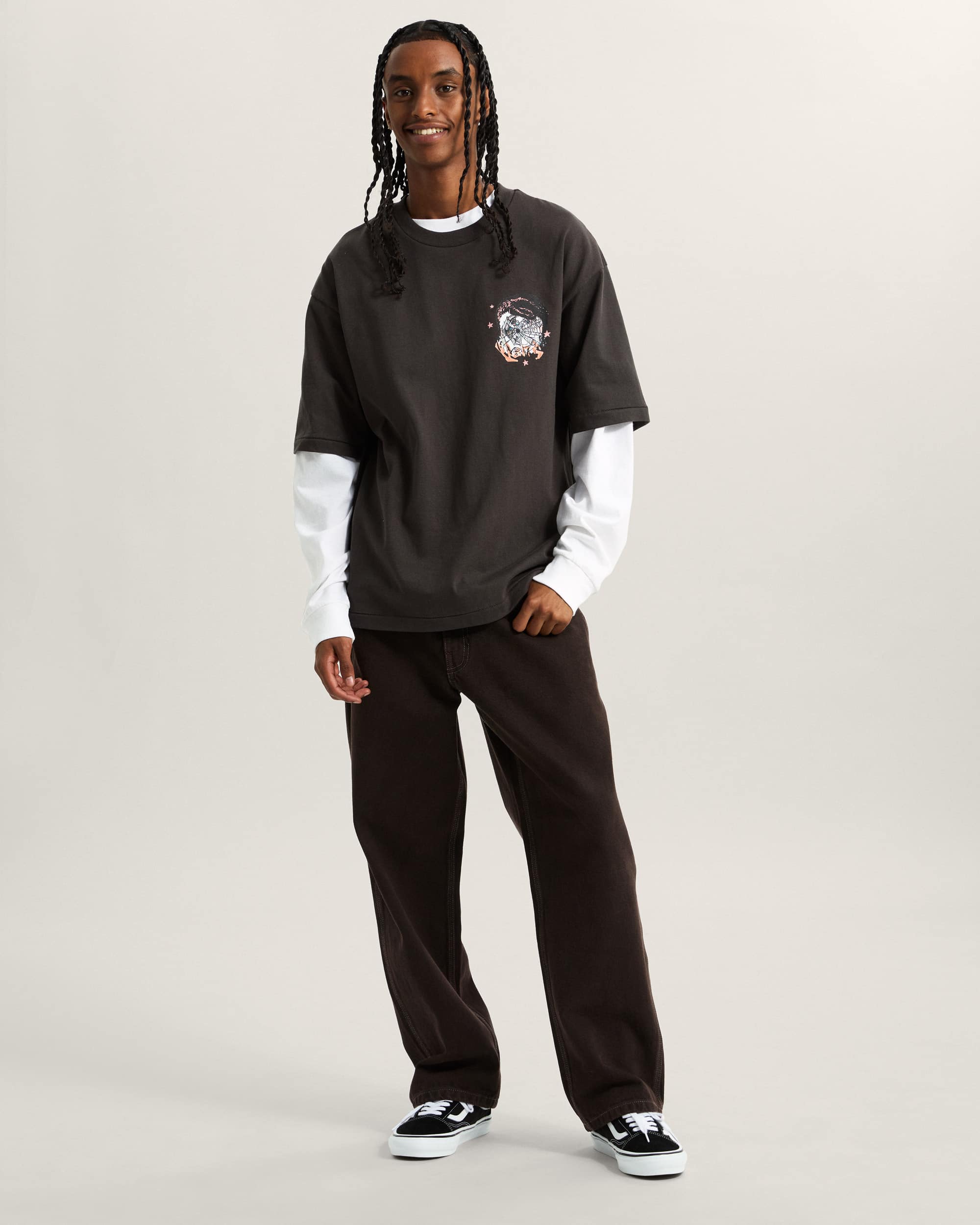 Tshirt Raw Instinct Thinker VANS Preto ALT4