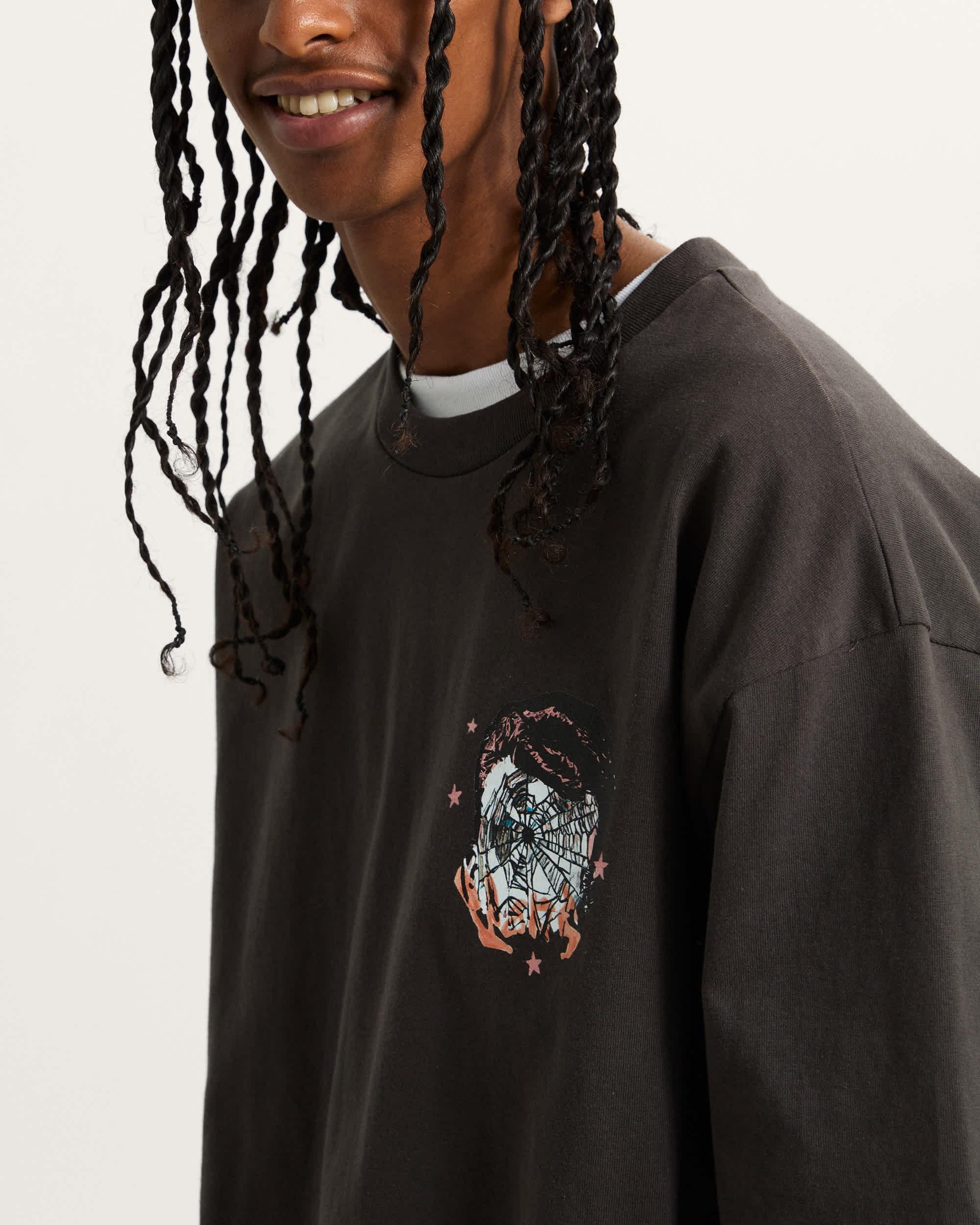 Tshirt Raw Instinct Thinker VANS Preto ALT5