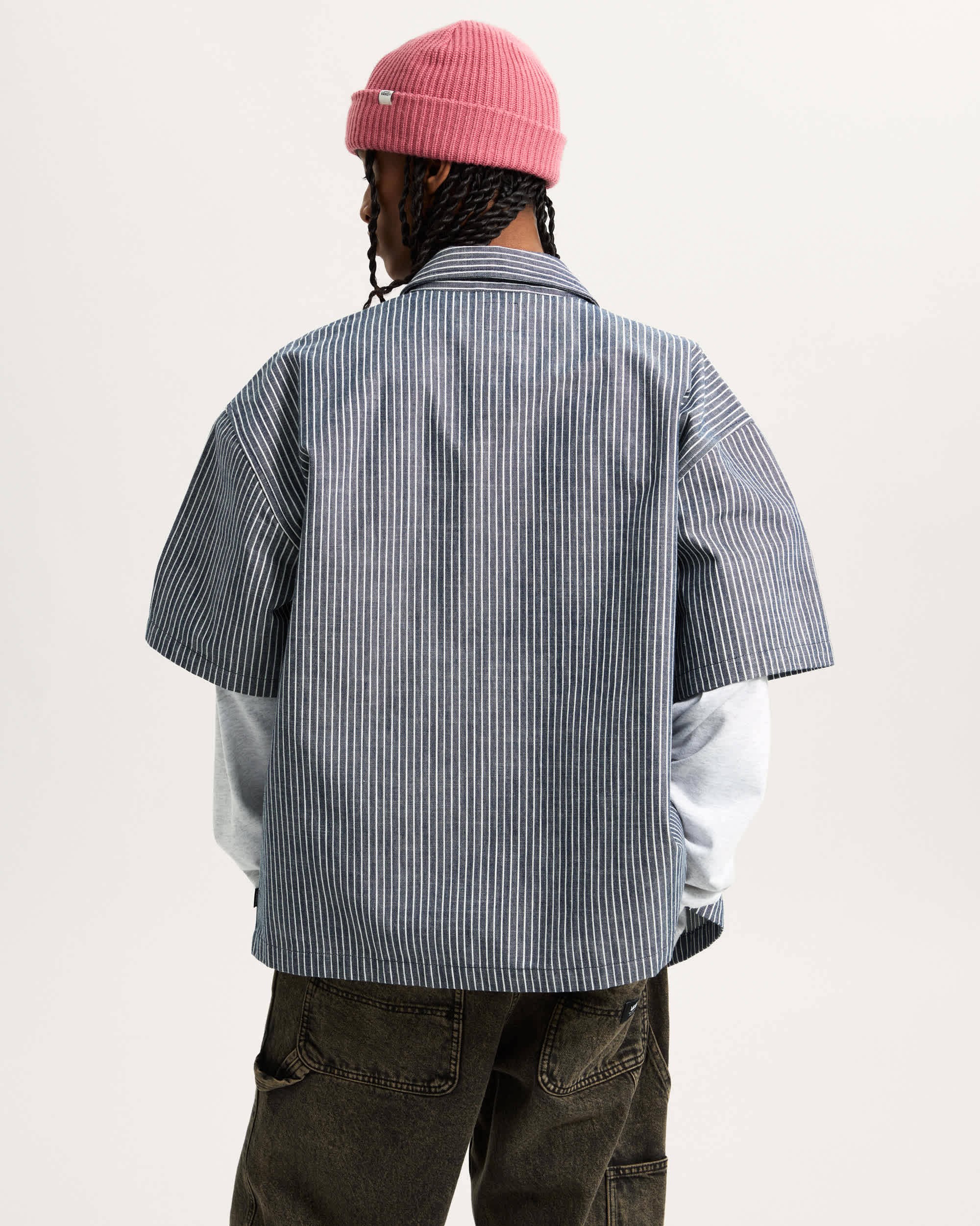 Raw Instinct Woven Shirt VANS Navy ALT3