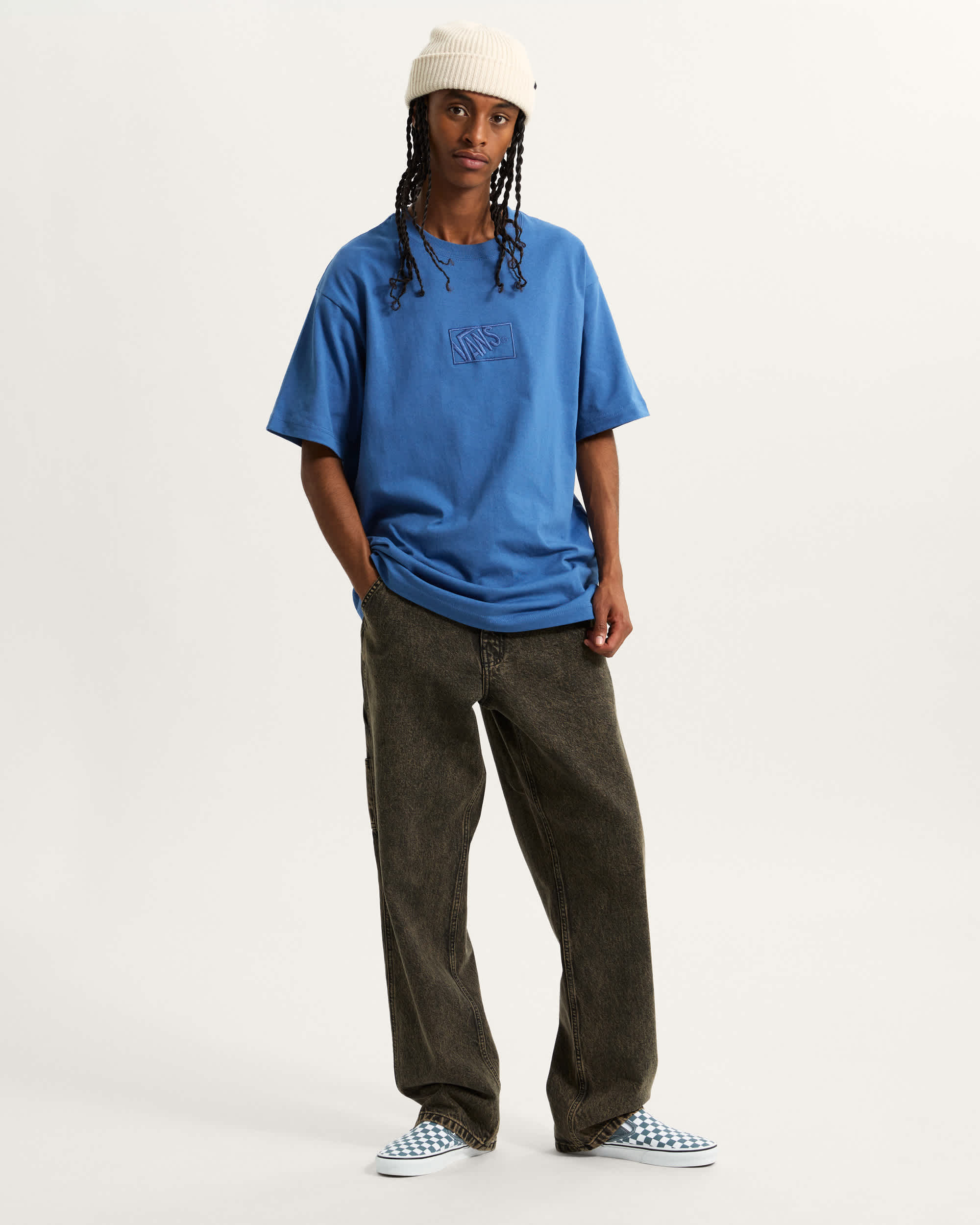 Blocked Box TShirt VANS Blau ALT4