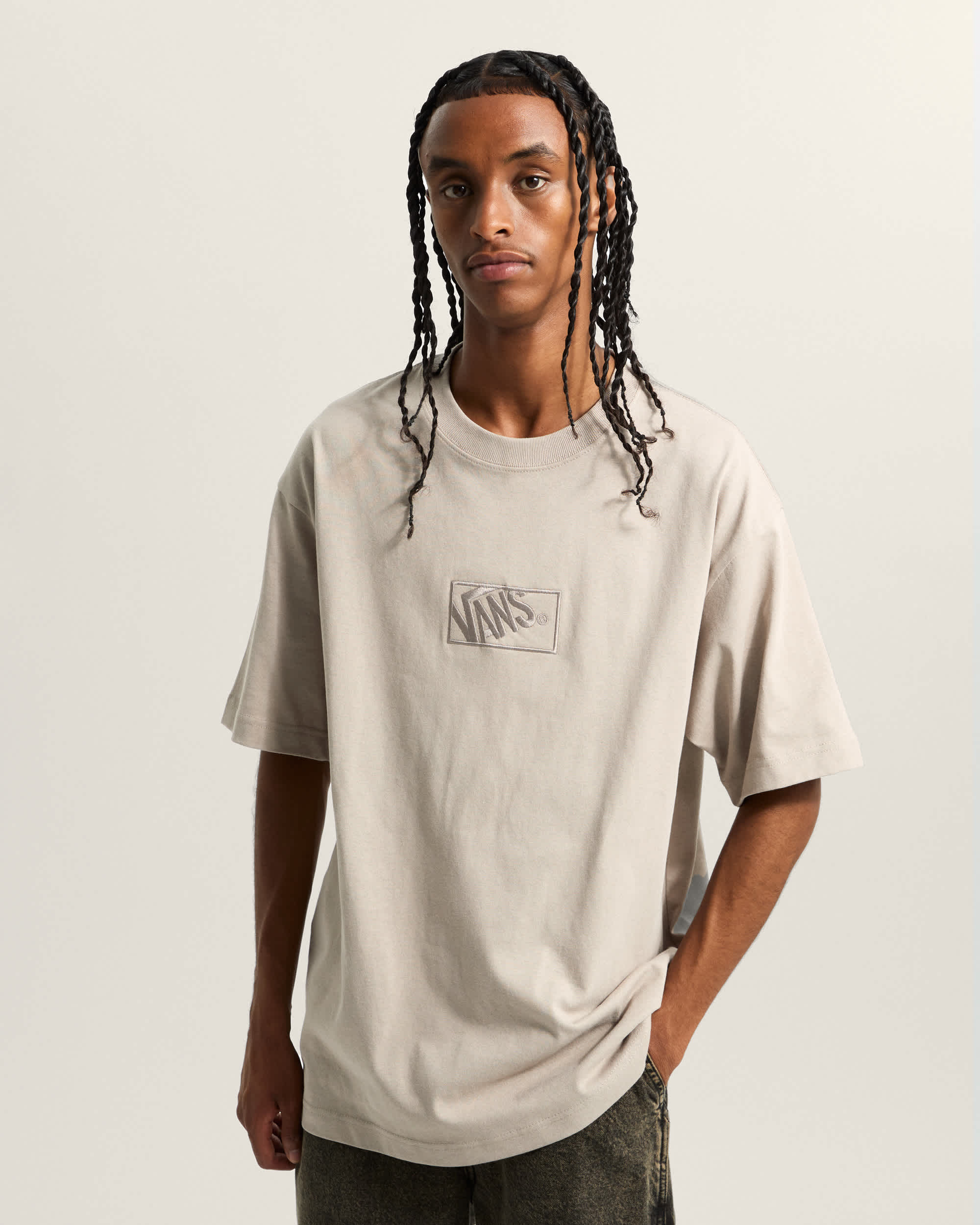 Tshirt Blocked Box VANS Beige ALT2