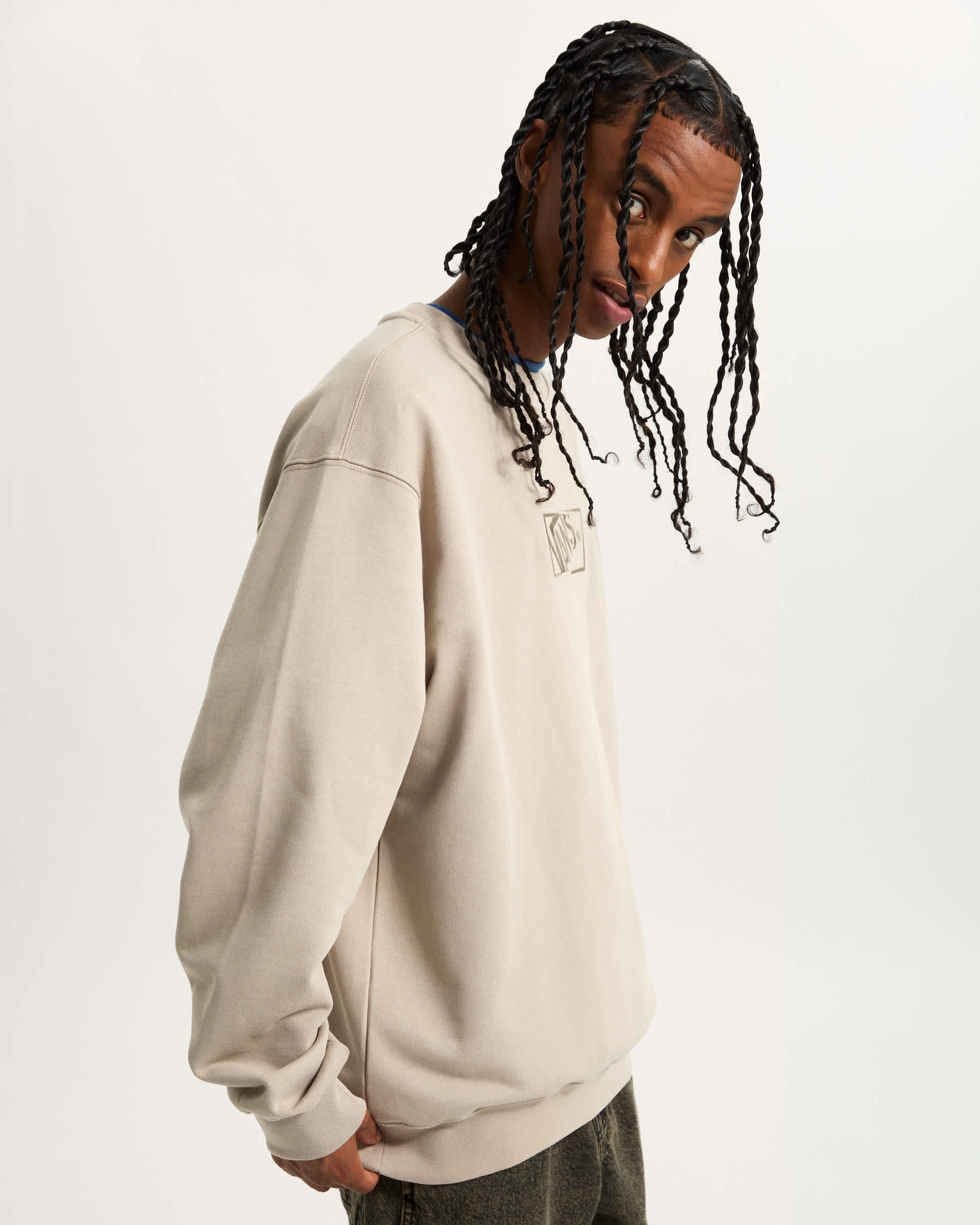 Blocked Box Crew Sweatshirt VANS Beige ALT4