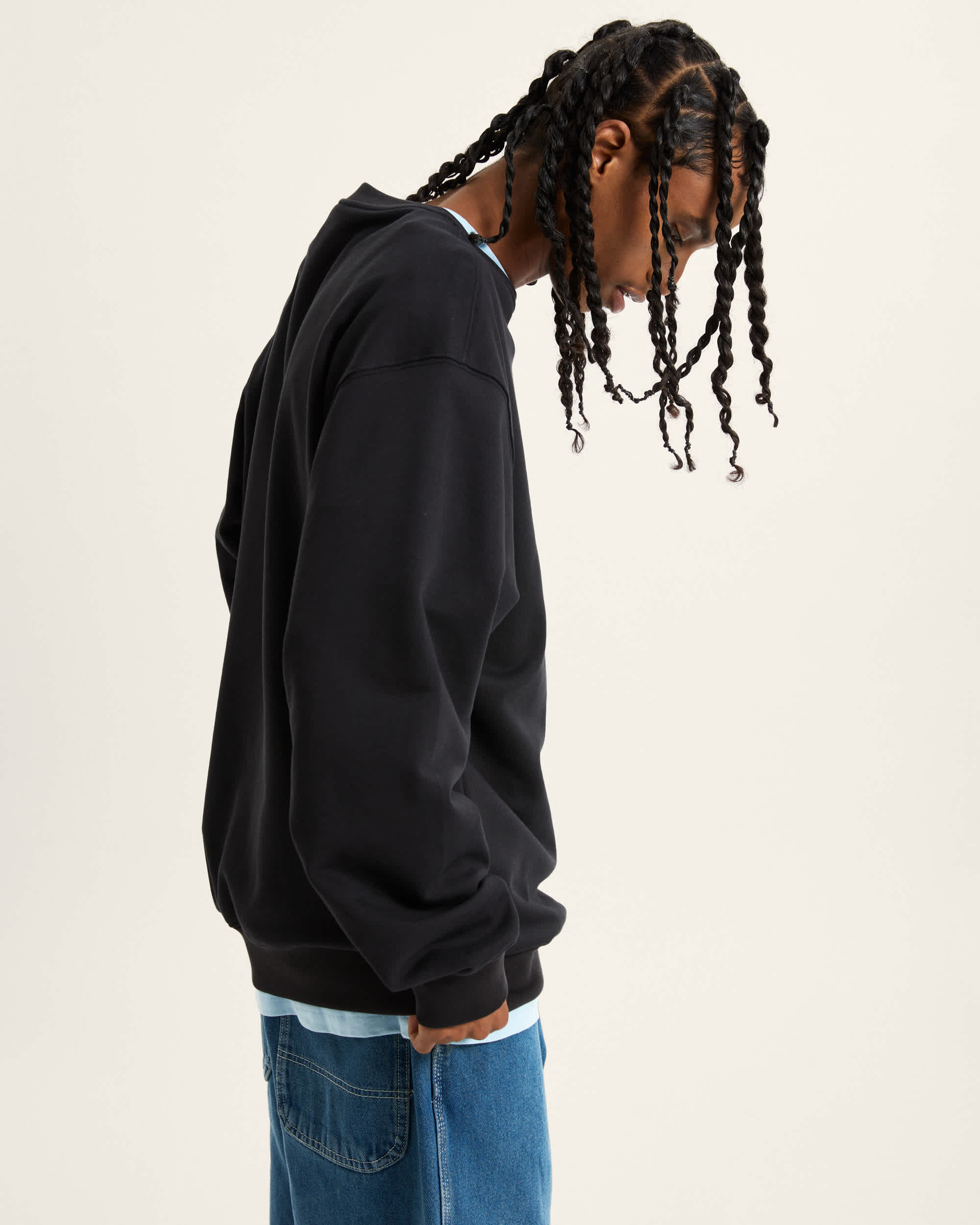Blocked Box Crew Sweatshirt VANS Schwarz ALT4