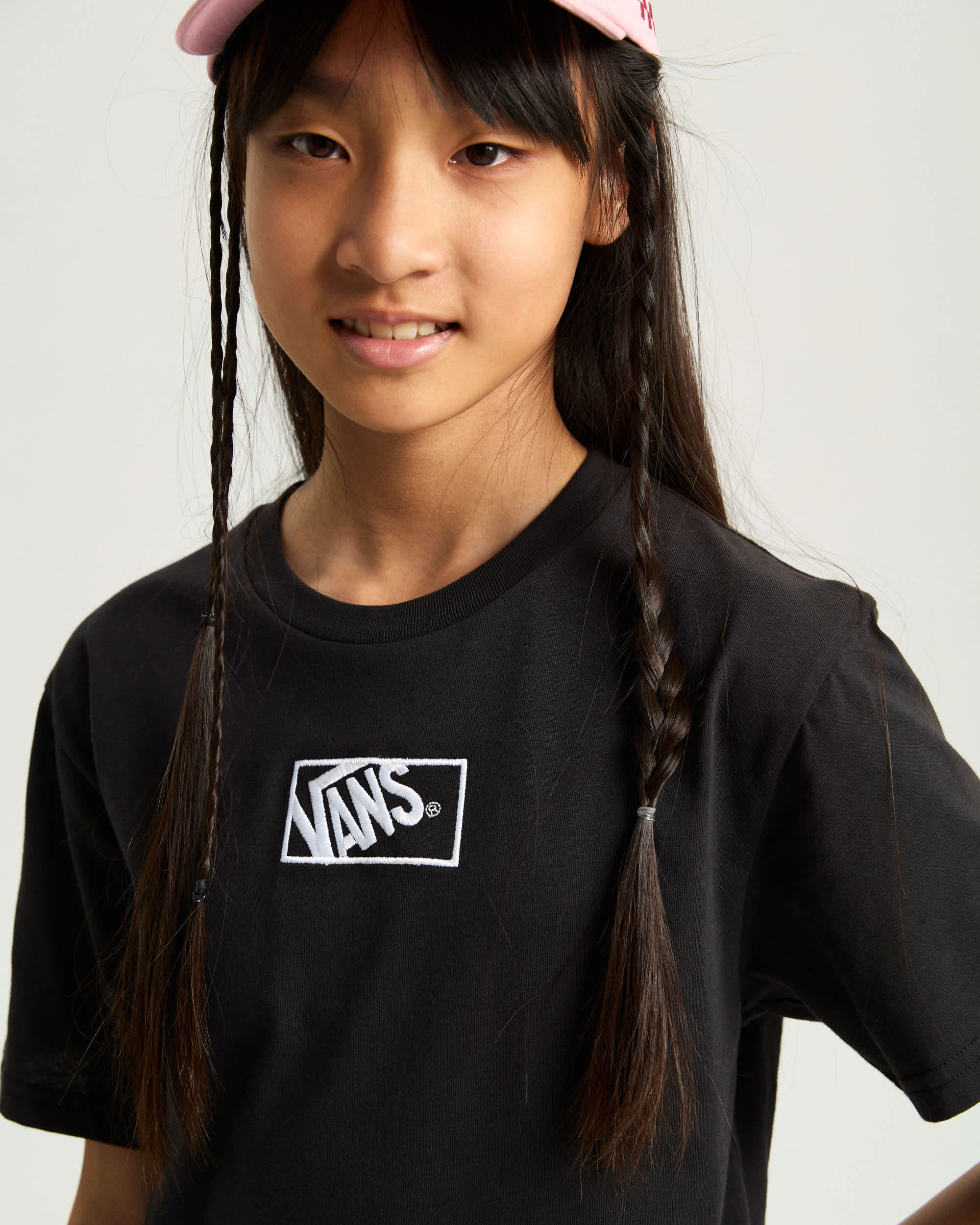 Kinder Blocked Box TShirt 814 Jahre VANS Schwarz ALT5