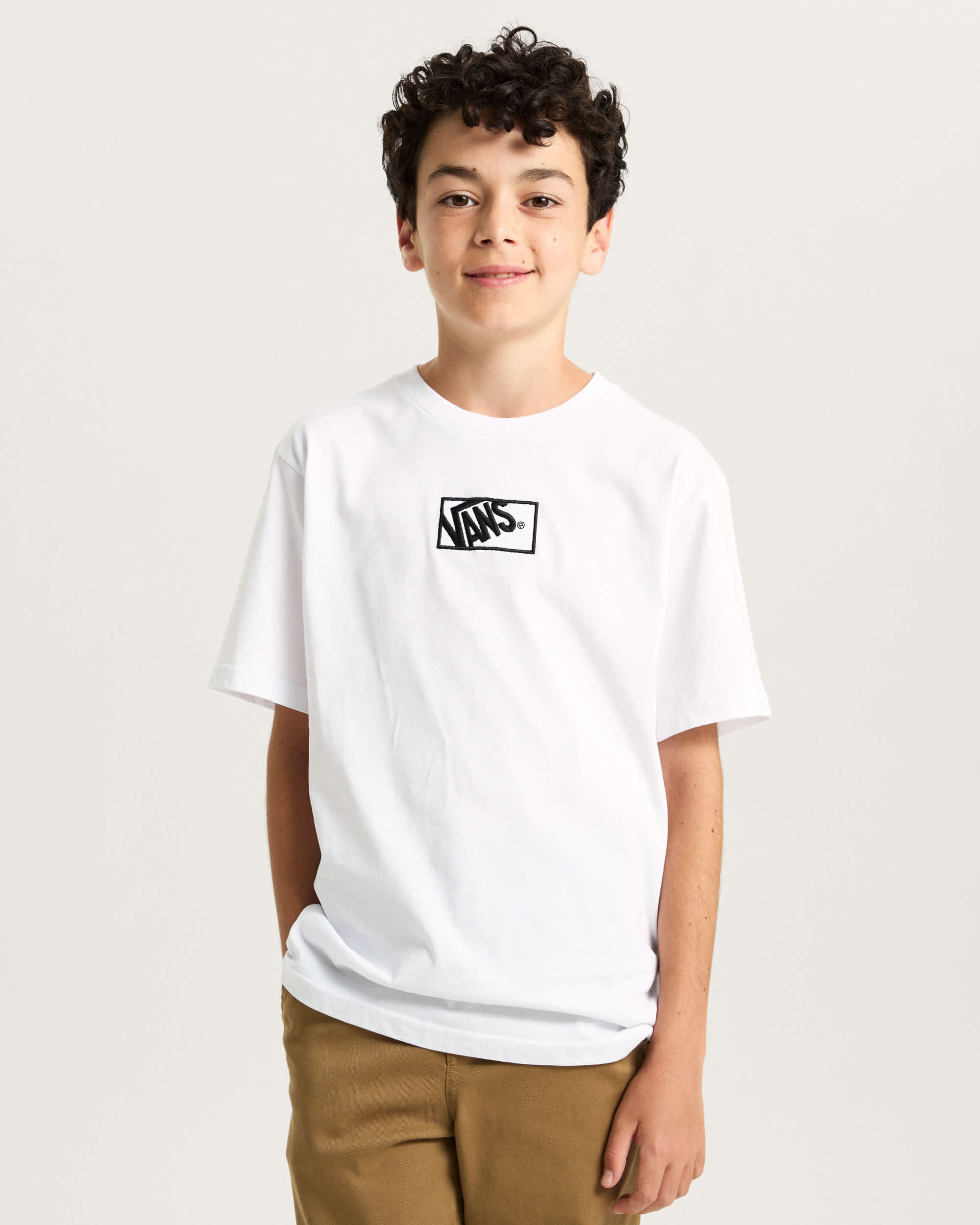 Kinder Blocked Box TShirt 814 Jahre VANS Wei ALT2