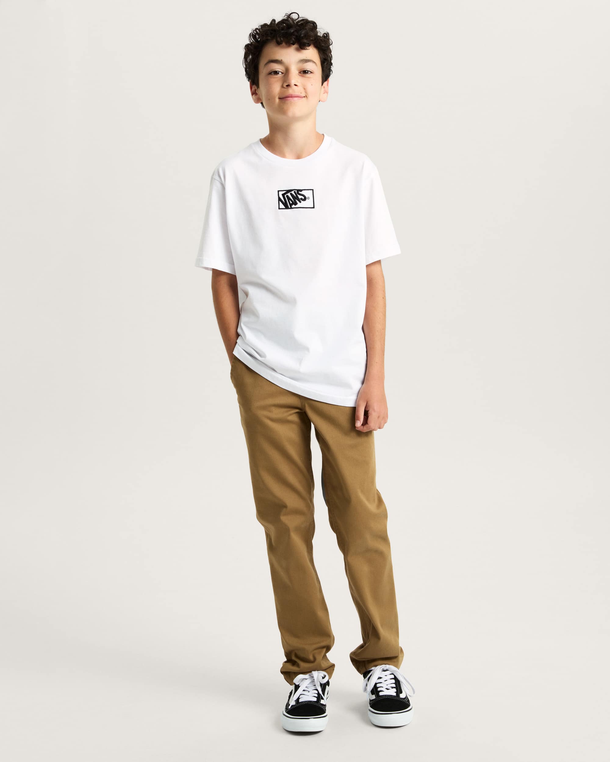 Kinder Blocked Box TShirt 814 Jahre VANS Wei ALT4