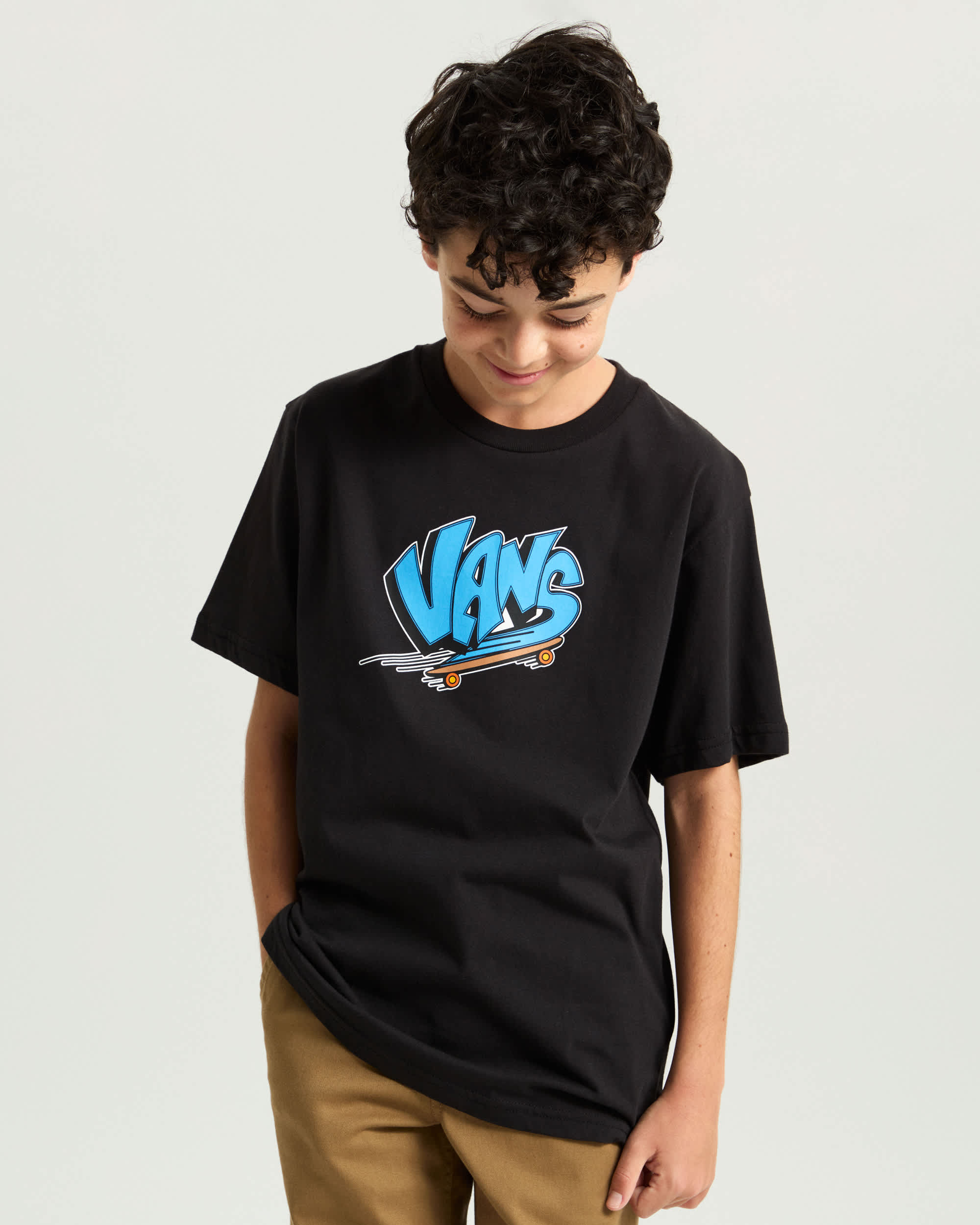 Kids Vans Sk8 TShirt 814 Years VANS Black ALT2