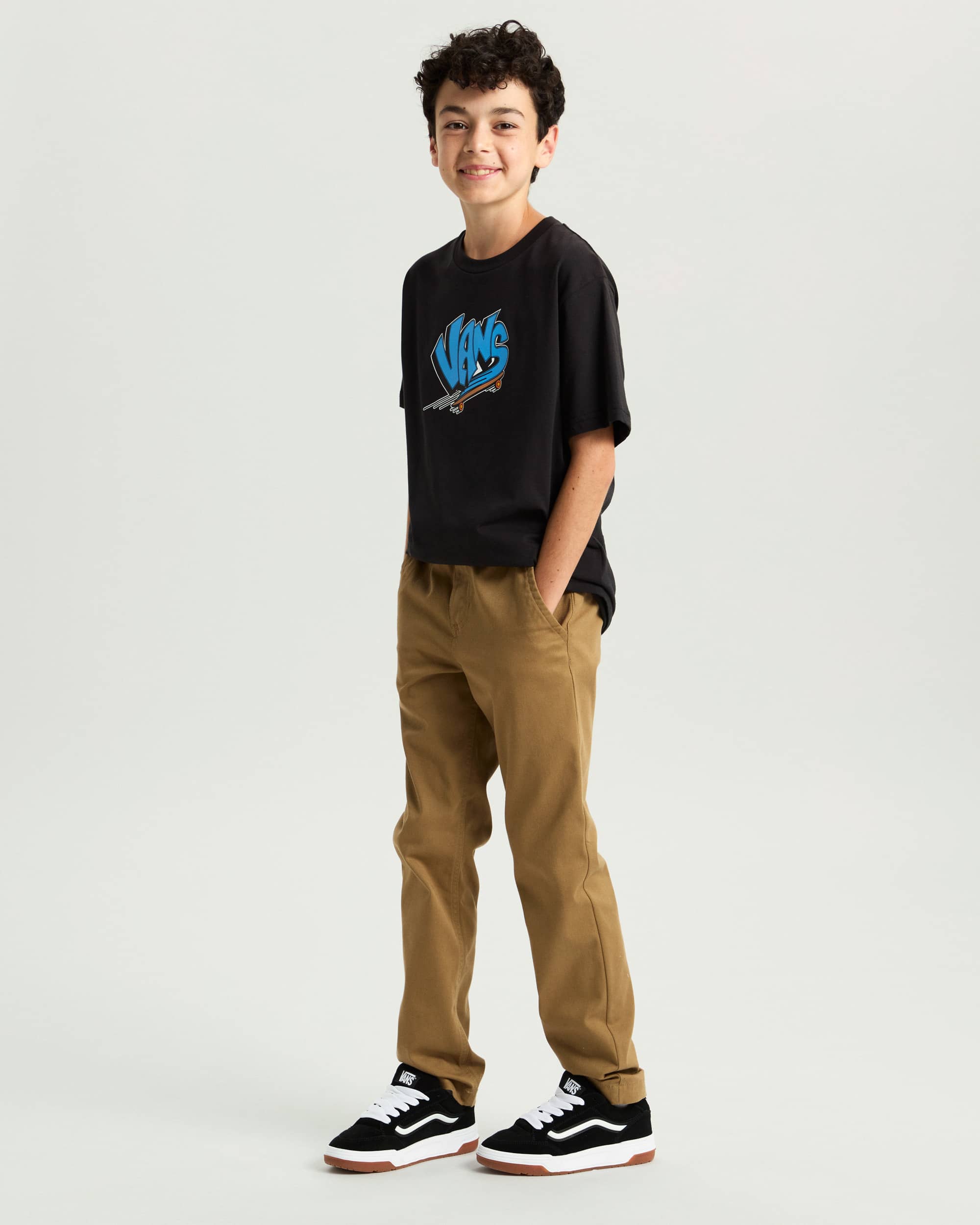 Kids Vans Sk8 TShirt 814 Years VANS Black ALT4