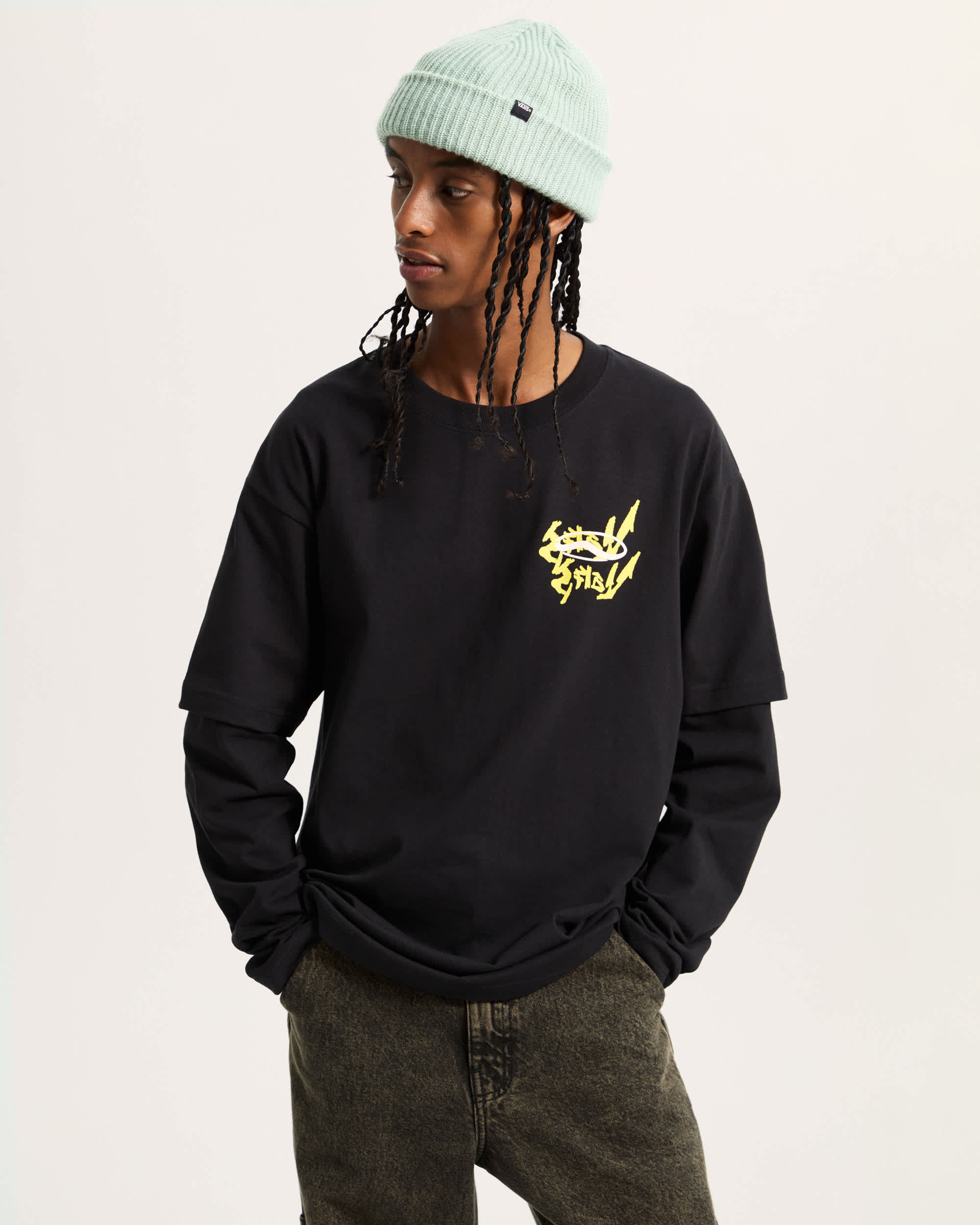 Tshirt For Nothing Twofer VANS Noir ALT2