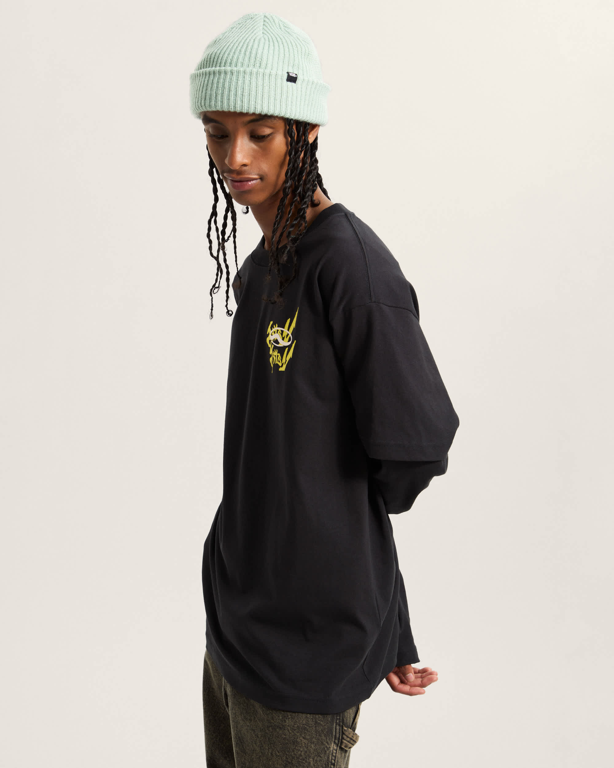 Tshirt For Nothing Twofer VANS Noir ALT4