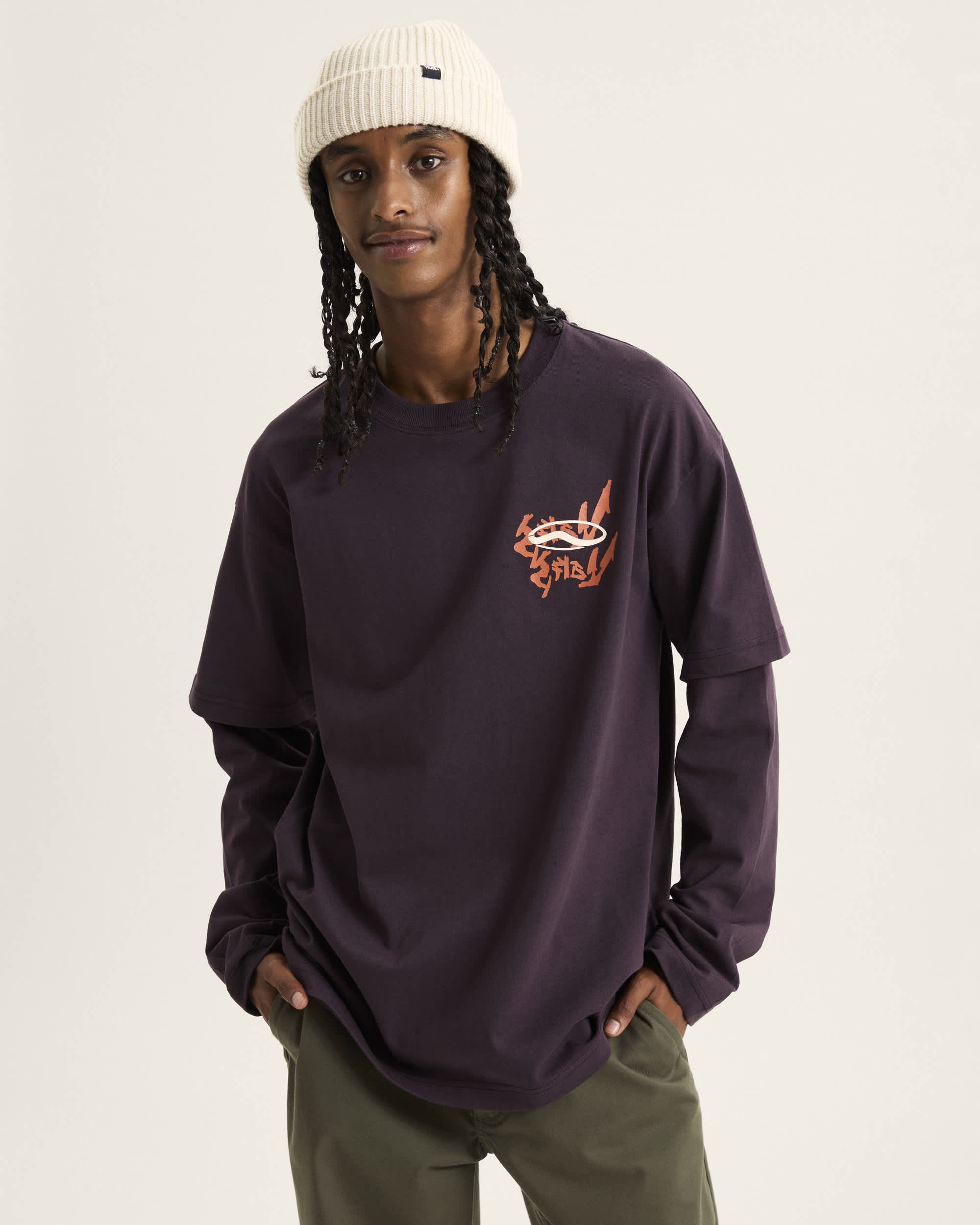 For Nothing Twofer TShirt VANS Blau ALT2