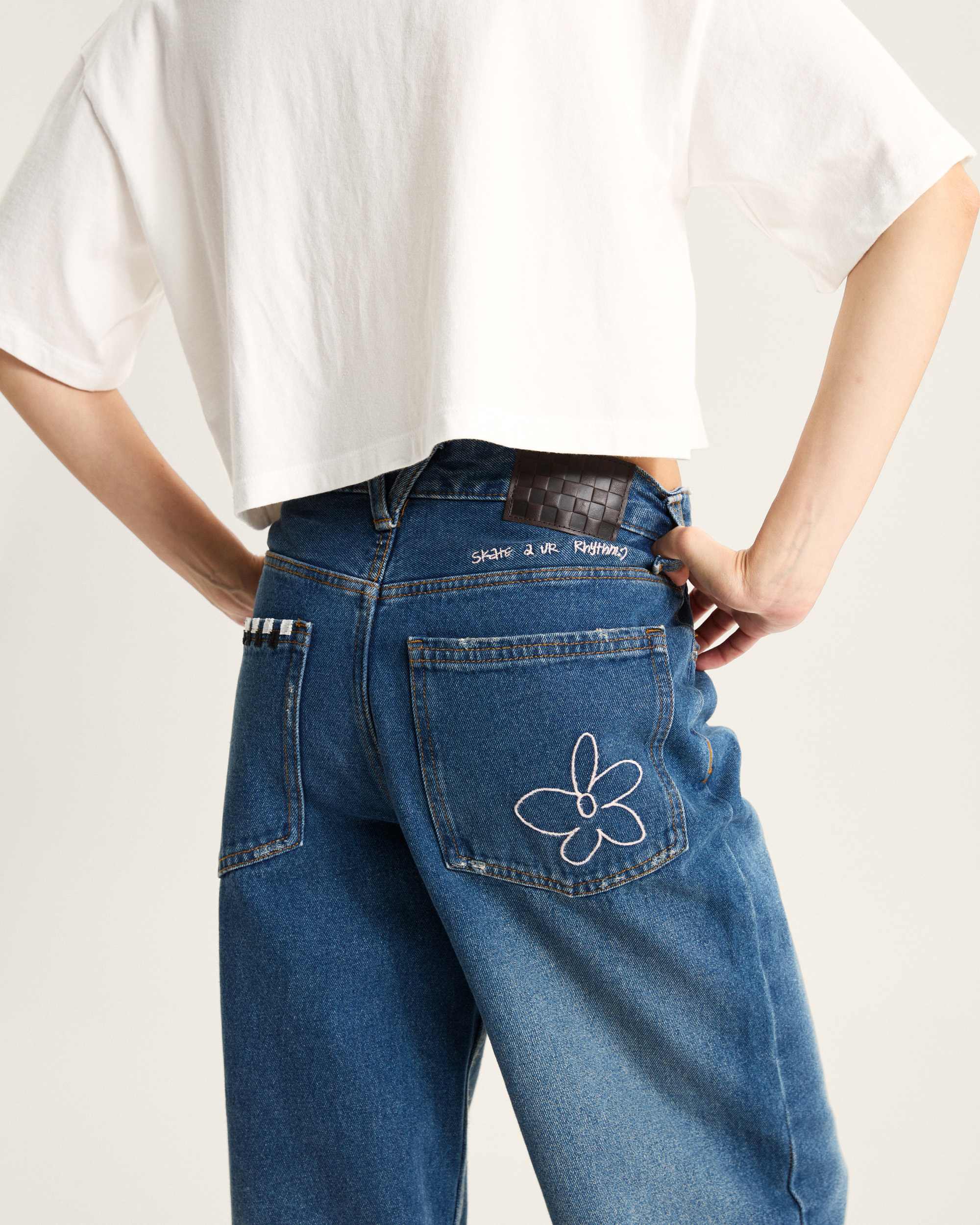 Sirelle Embroidered Hose VANS Blau ALT6