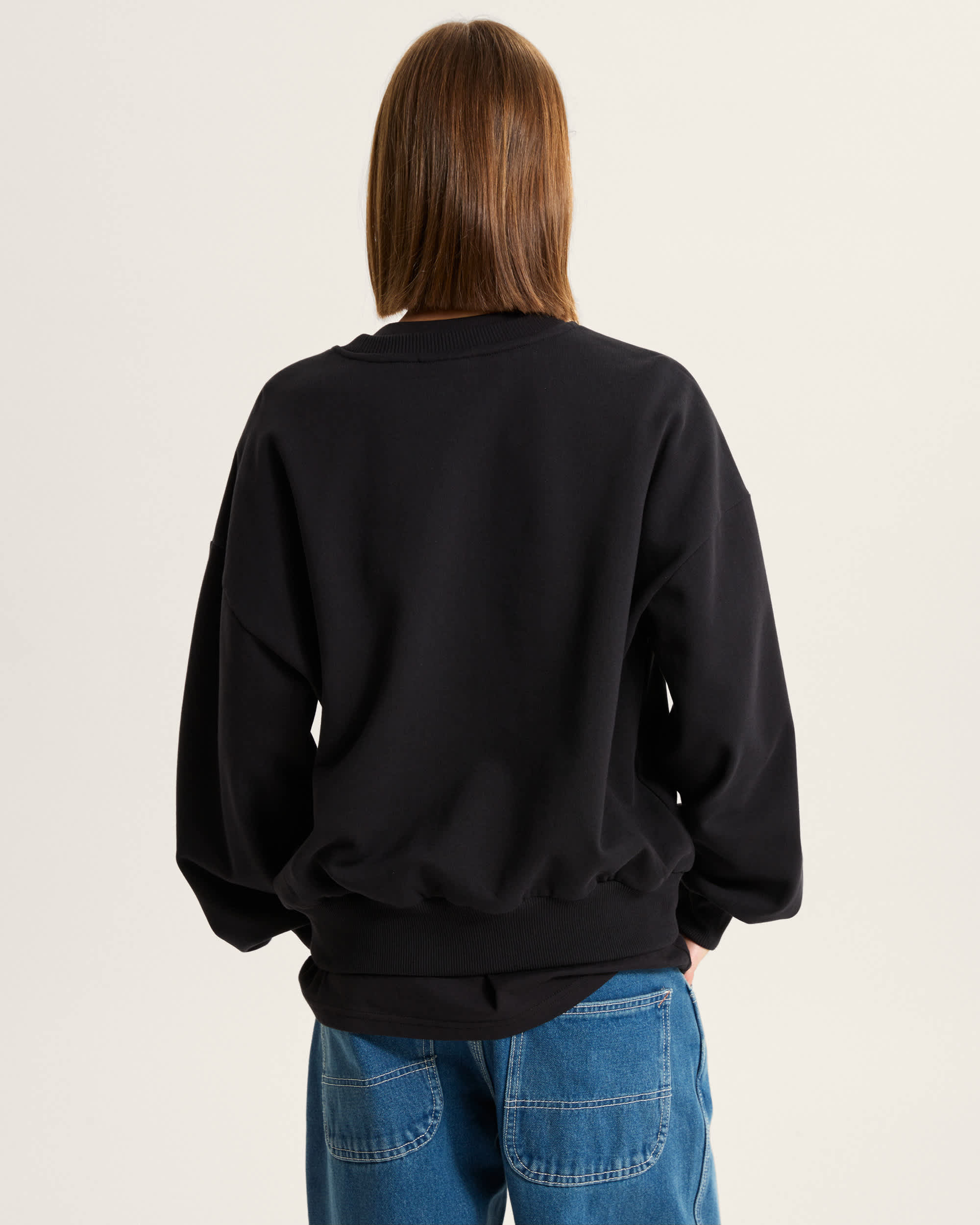 Sweat Leopard Oval Crew VANS Noir ALT3