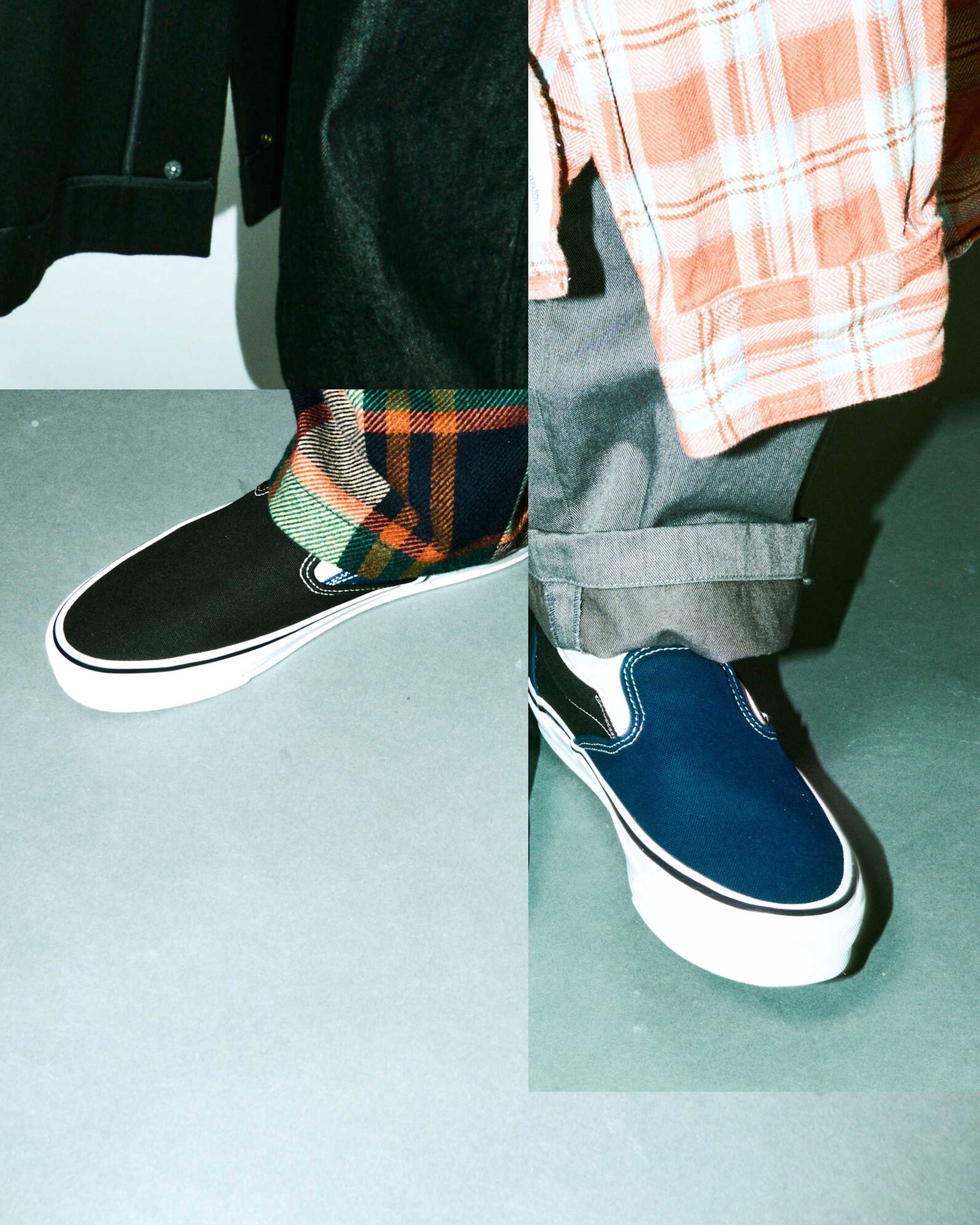 OTW by Vans X Engineered Garments Classic SlipOn 98 VANS SchwarzBlau ALT1