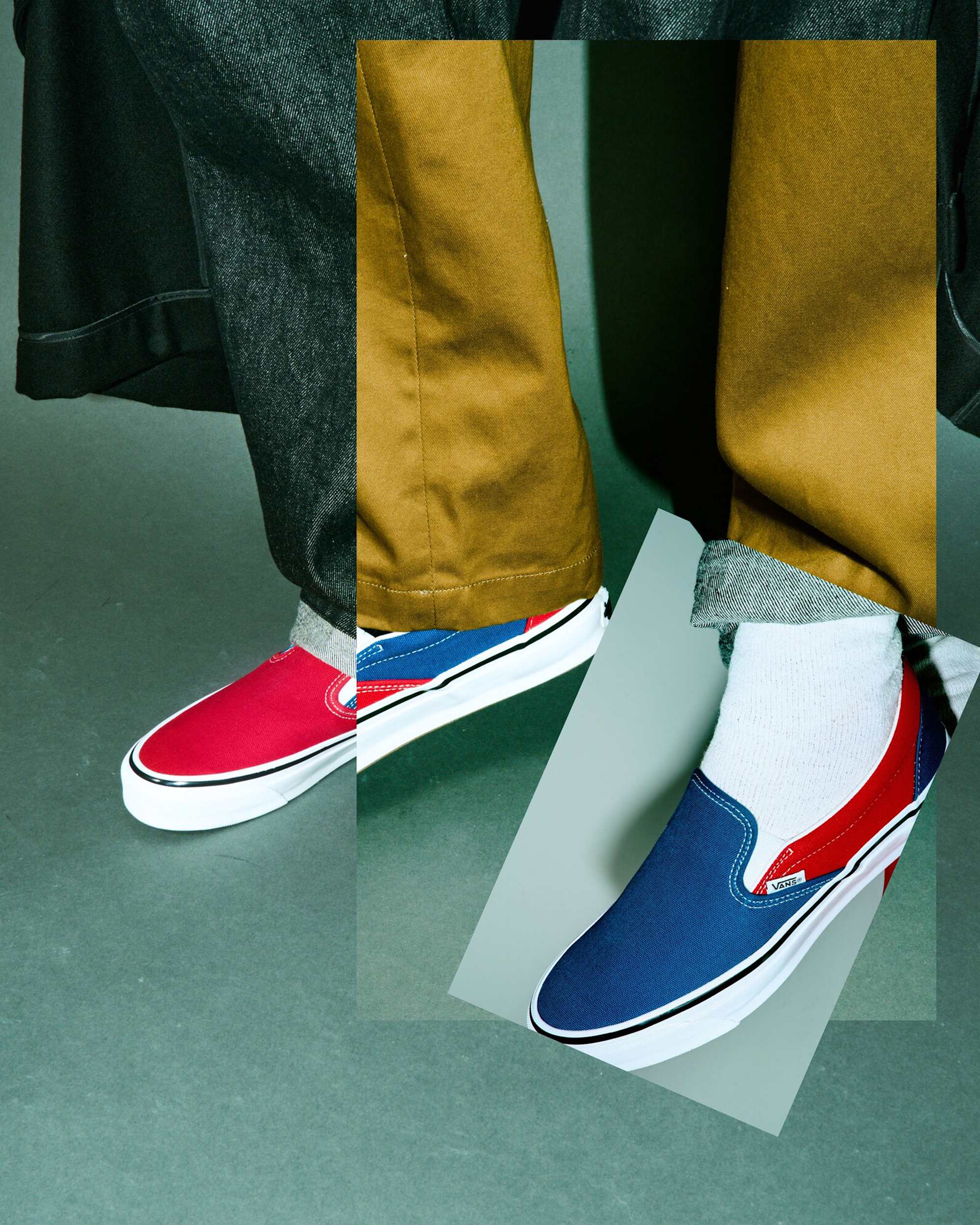 OTW by Vans X Engineered Garments Classic SlipOn 98 VANS Rot ALT1
