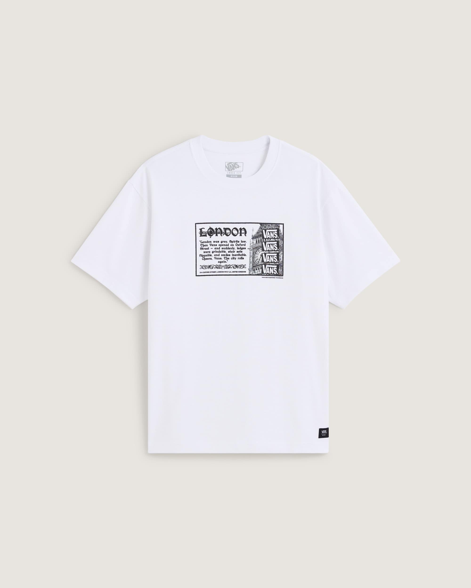 Post Card TShirt VANS White HERO