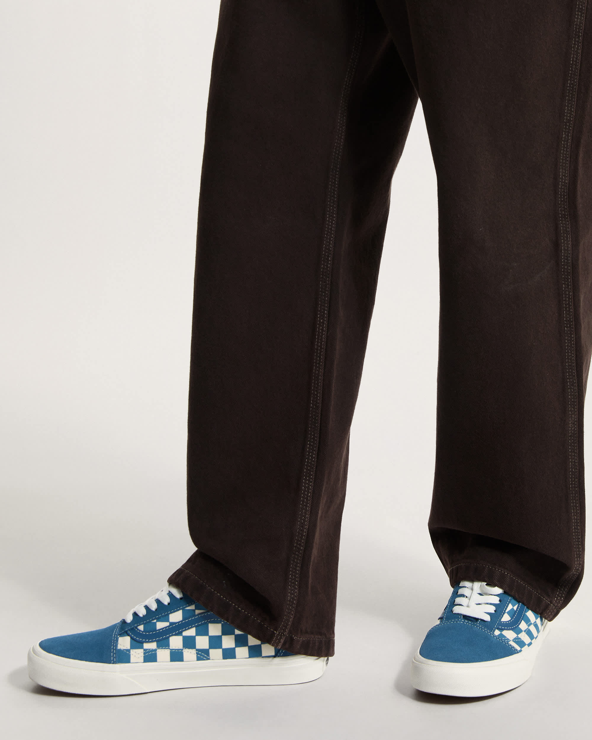 Old Skool Checkerboard Schuhe VANS Blau ALT4