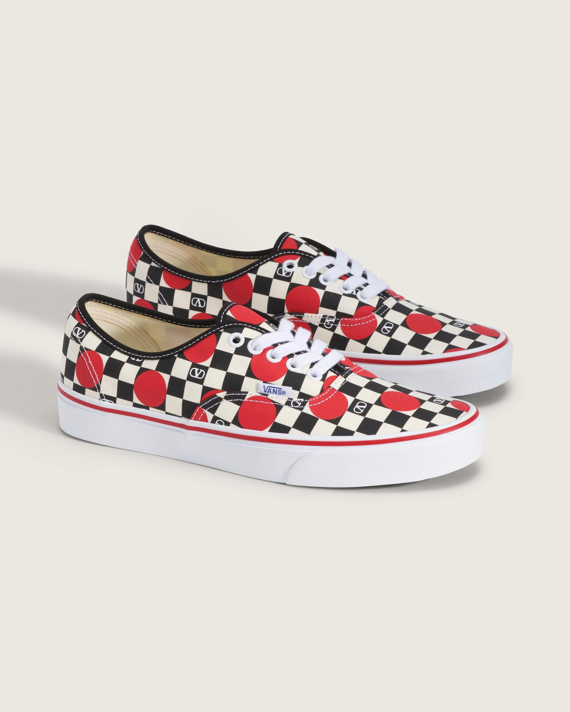 Valentino Garavani and Vans Authentic Checkerboard VANS Black ALT2