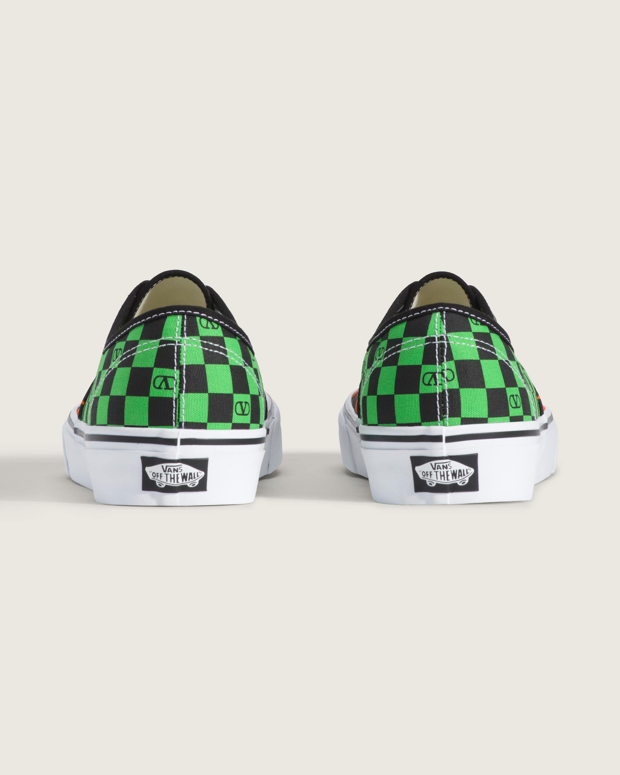 Valentino Garavani and Vans Authentic Checkerboard VANS Green ALT4
