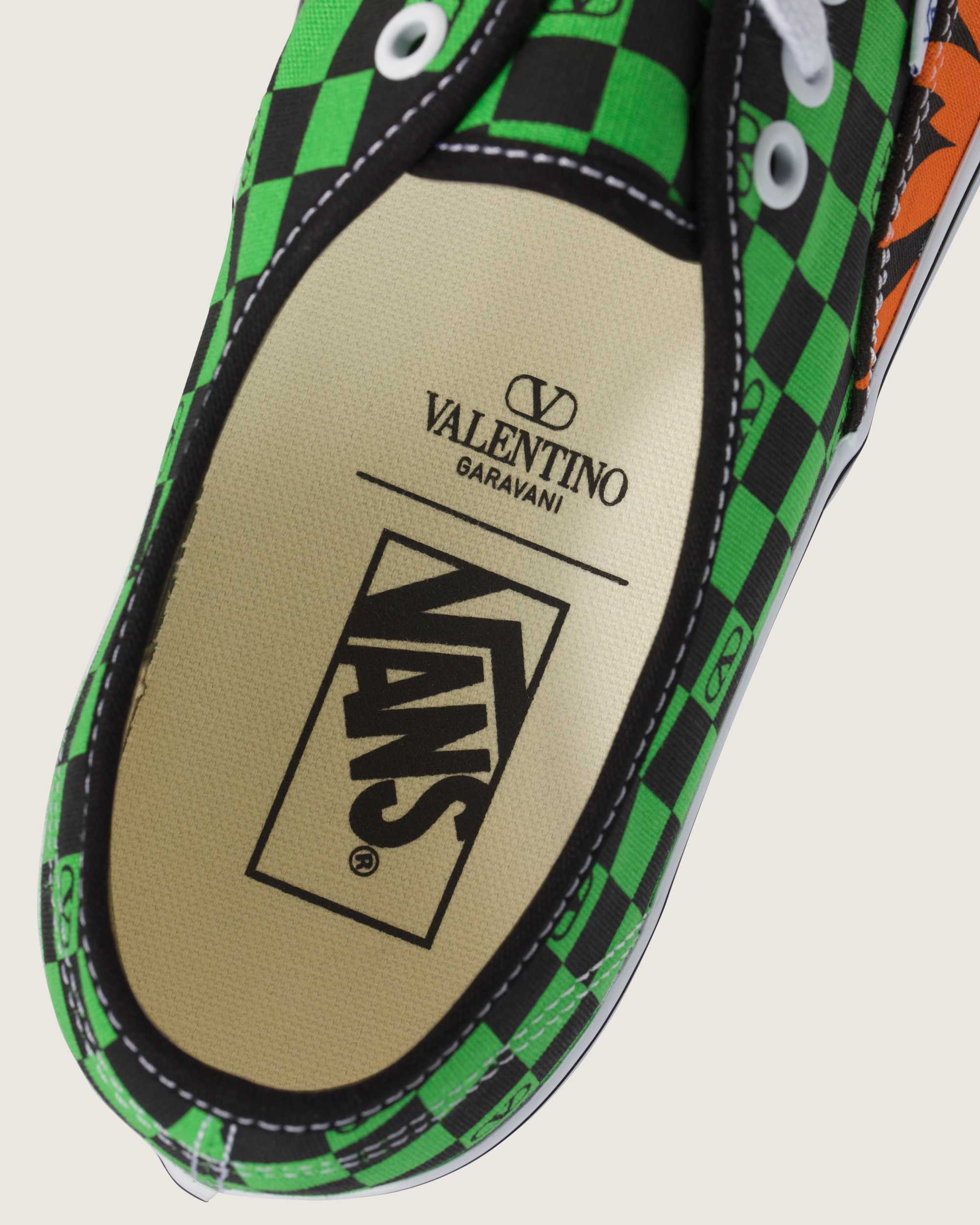 Valentino Garavani und Vans Authentic Checkerboard VANS Grn ALT5