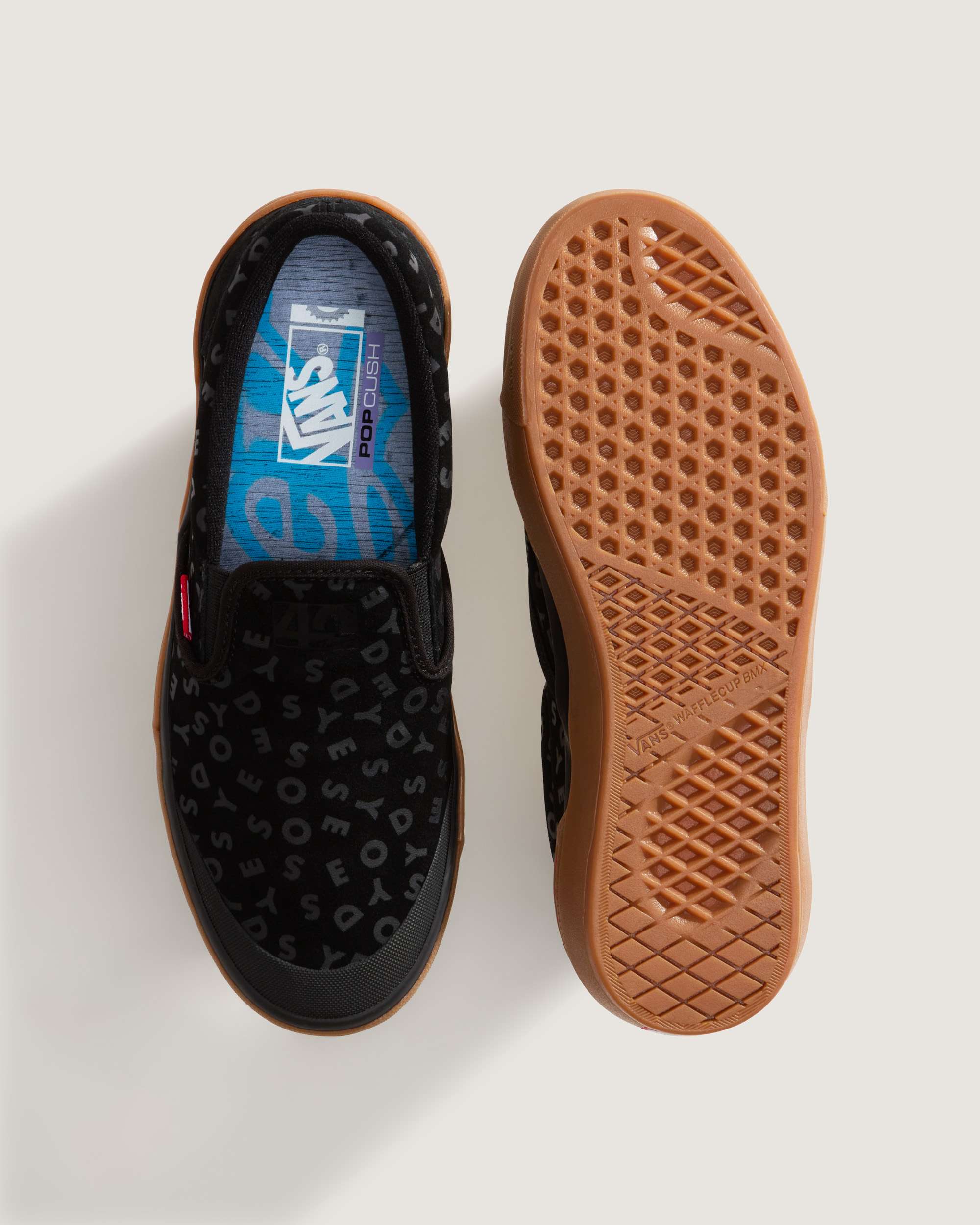 BMX Classic SlipOn Gum Schuhe VANS SchwarzRot ALT3