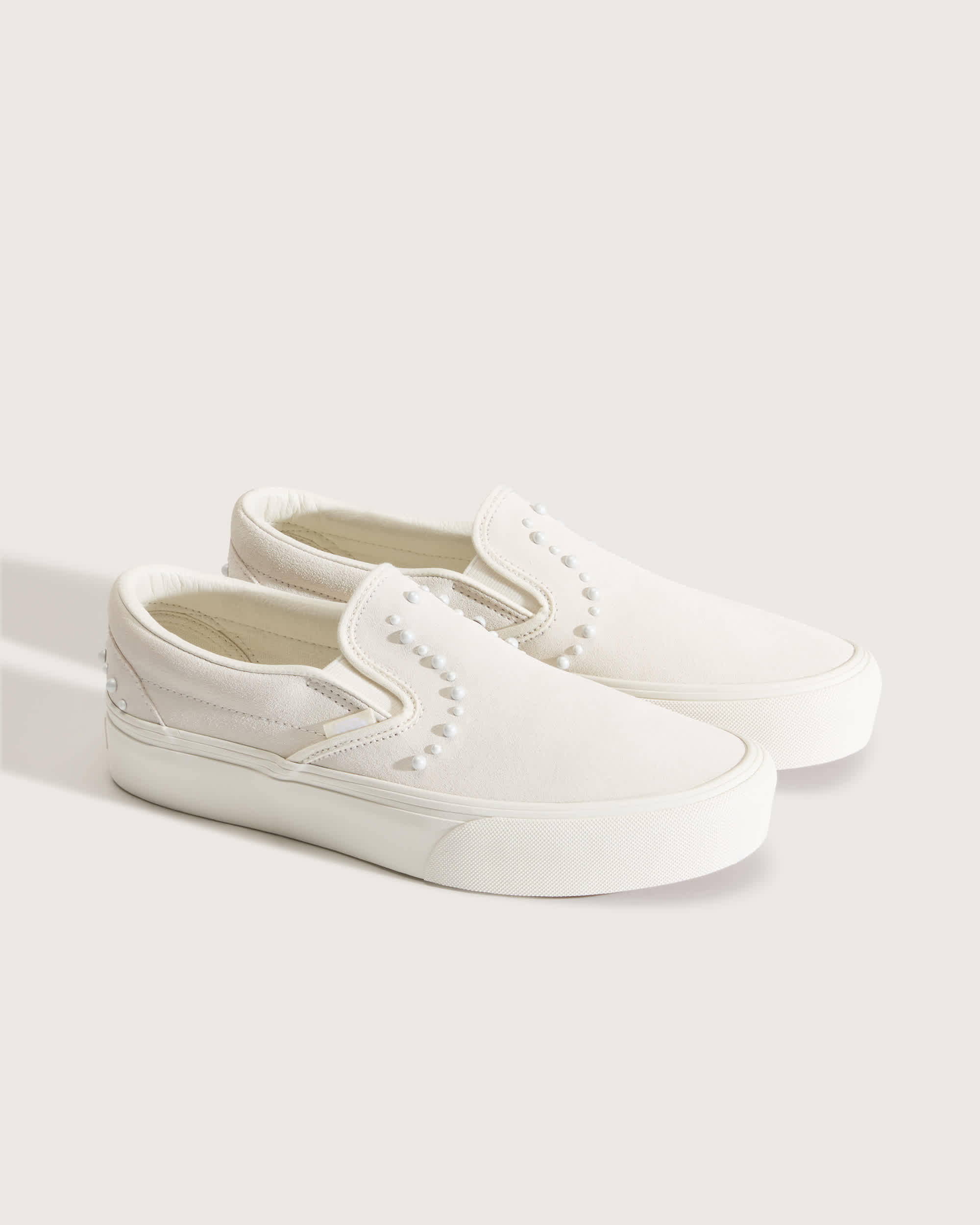 Classic SlipOn Platform Schoenen VANS Wit ALT1