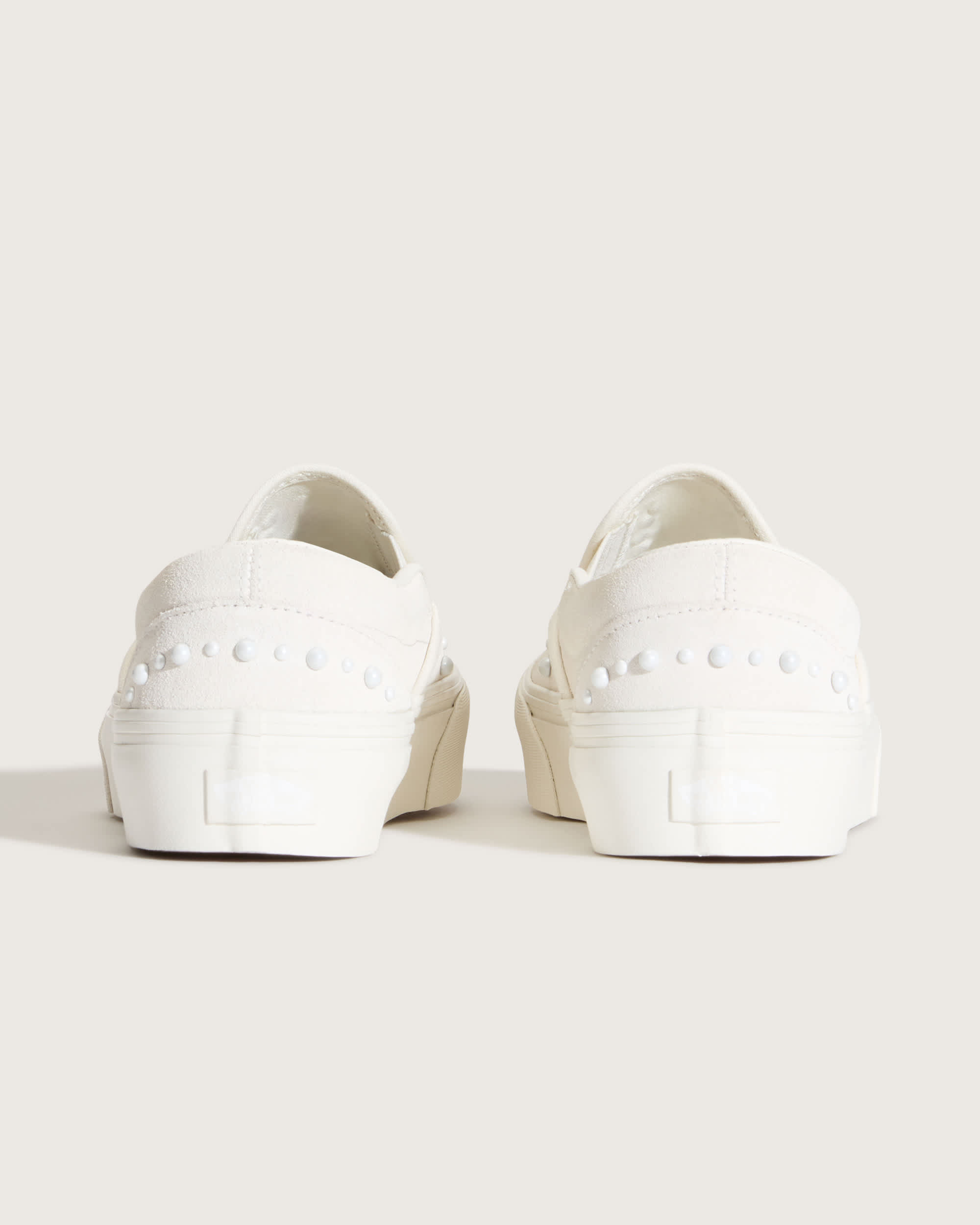 Classic SlipOn Platform Schoenen VANS Wit ALT3