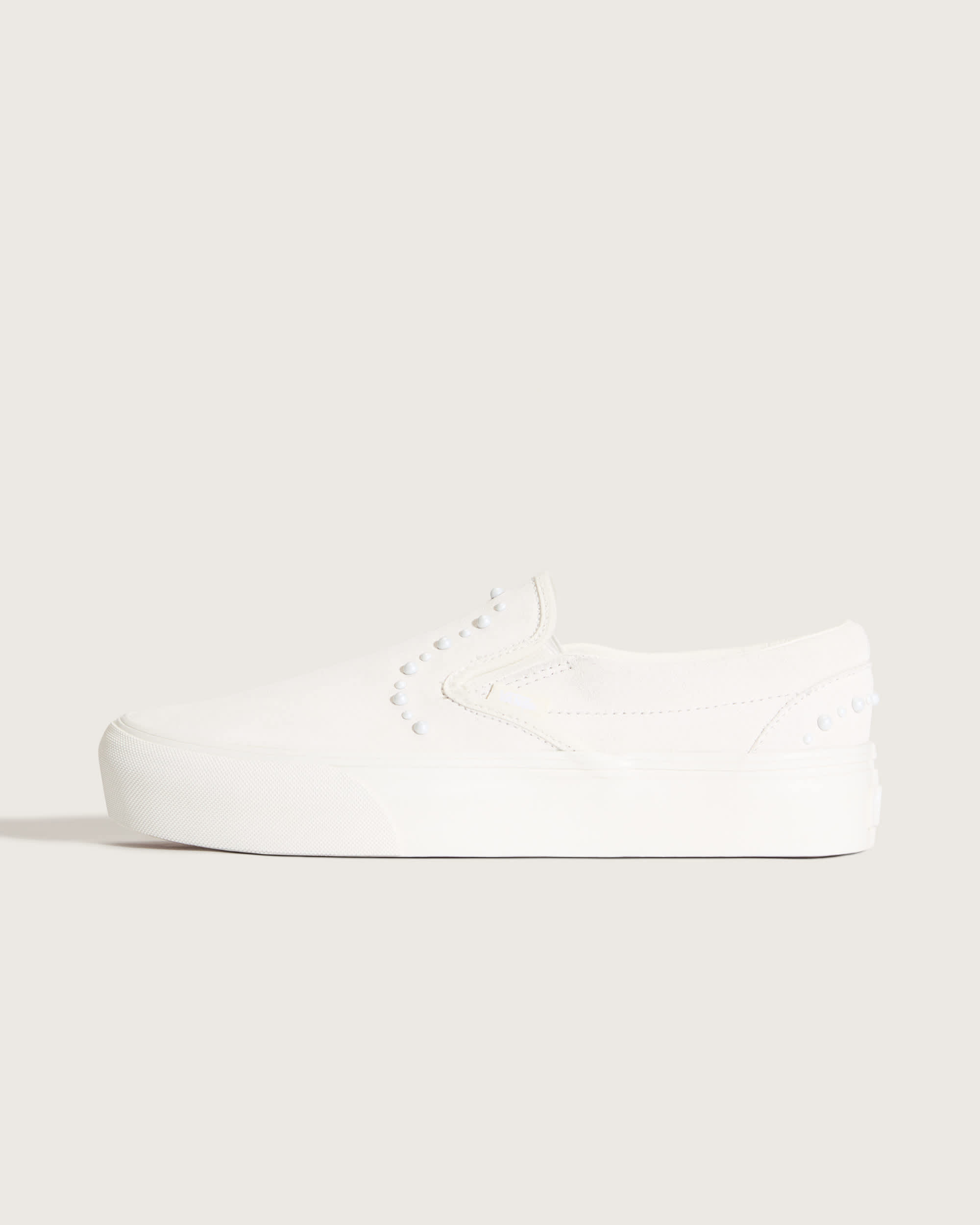 Classic SlipOn Platform Schoenen VANS Wit HERO