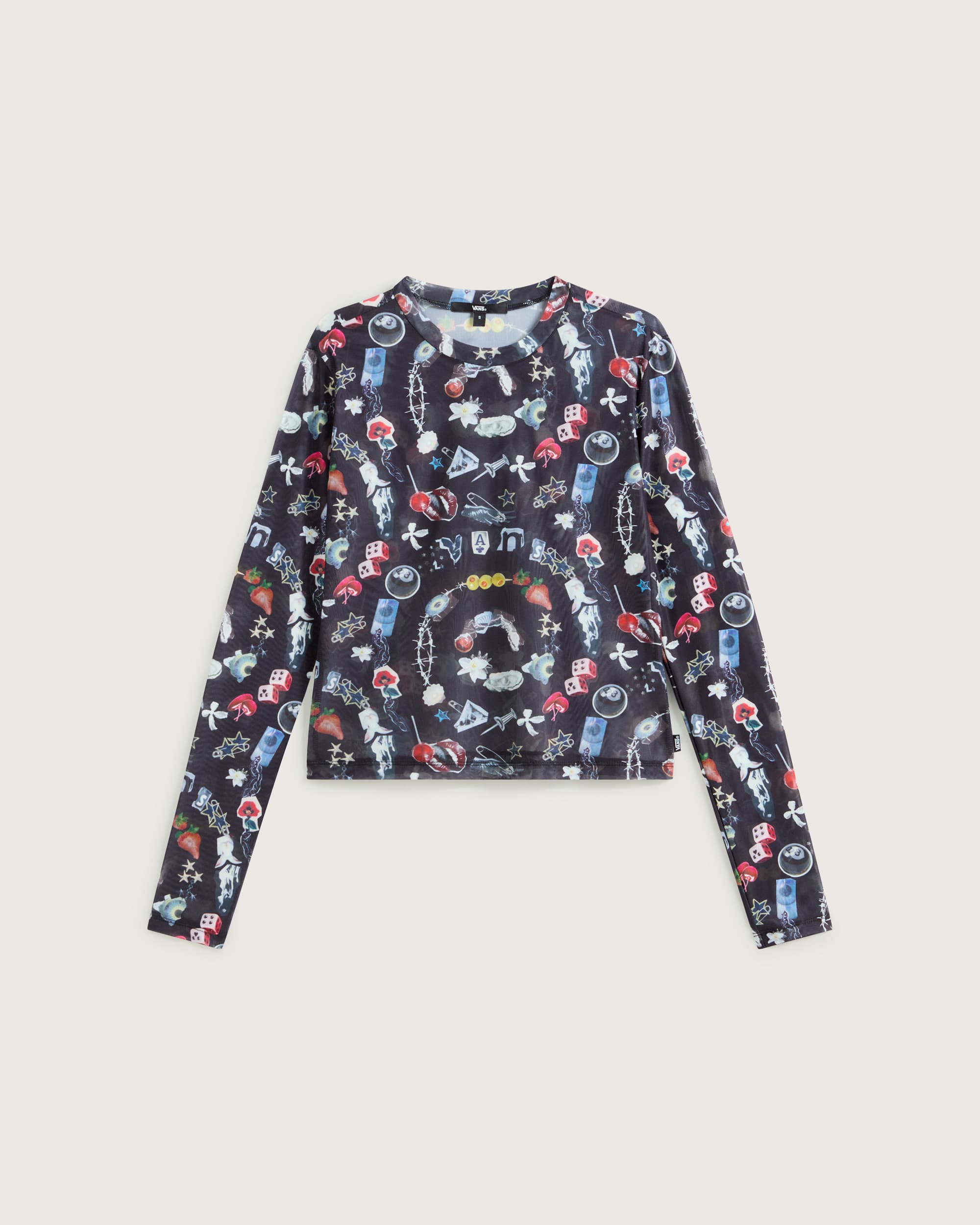 Tshirt de manga comprida em malha Ludlow VANS Preto HERO