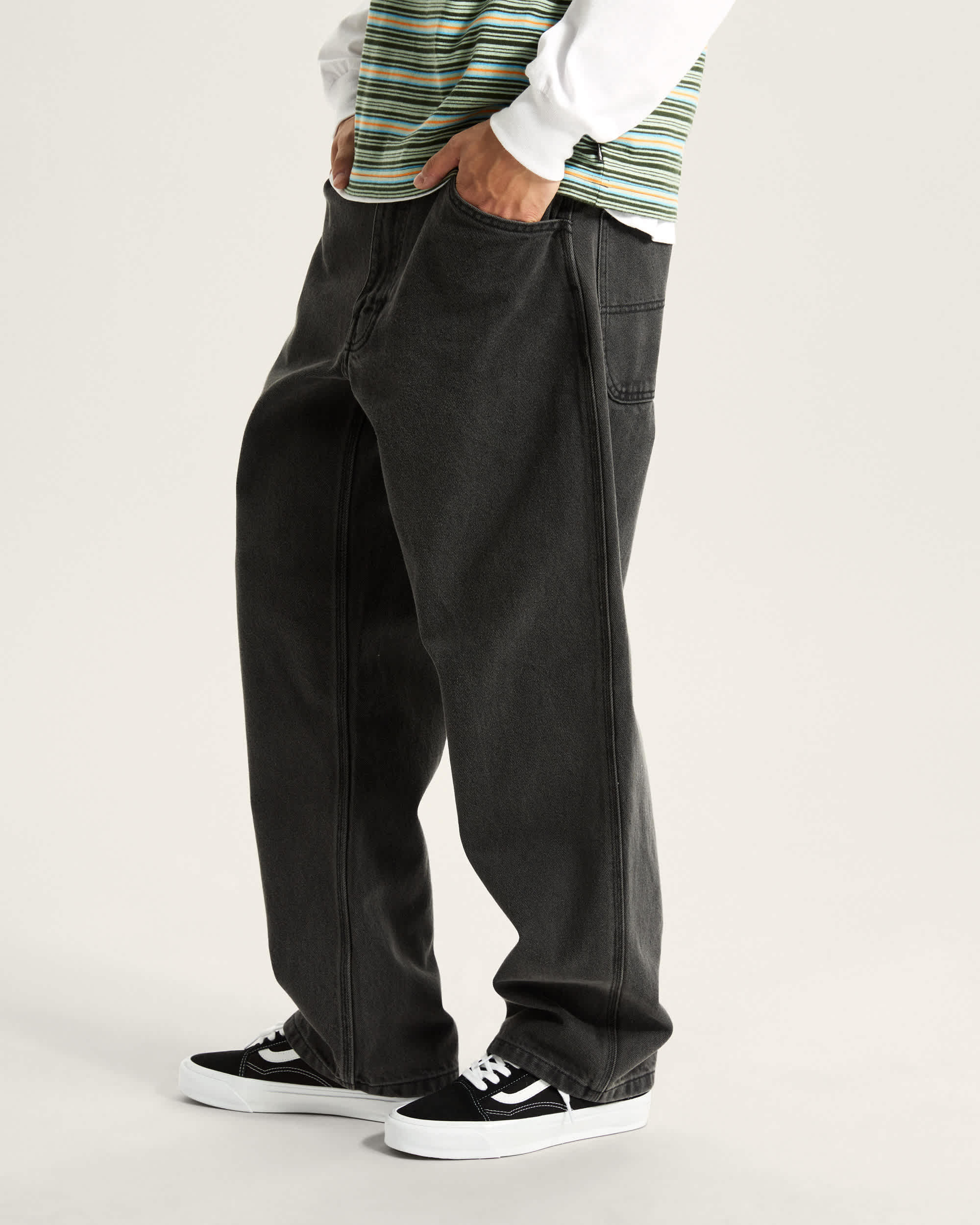 Skate Check5 Loose DenimHose VANS Schwarz ALT4