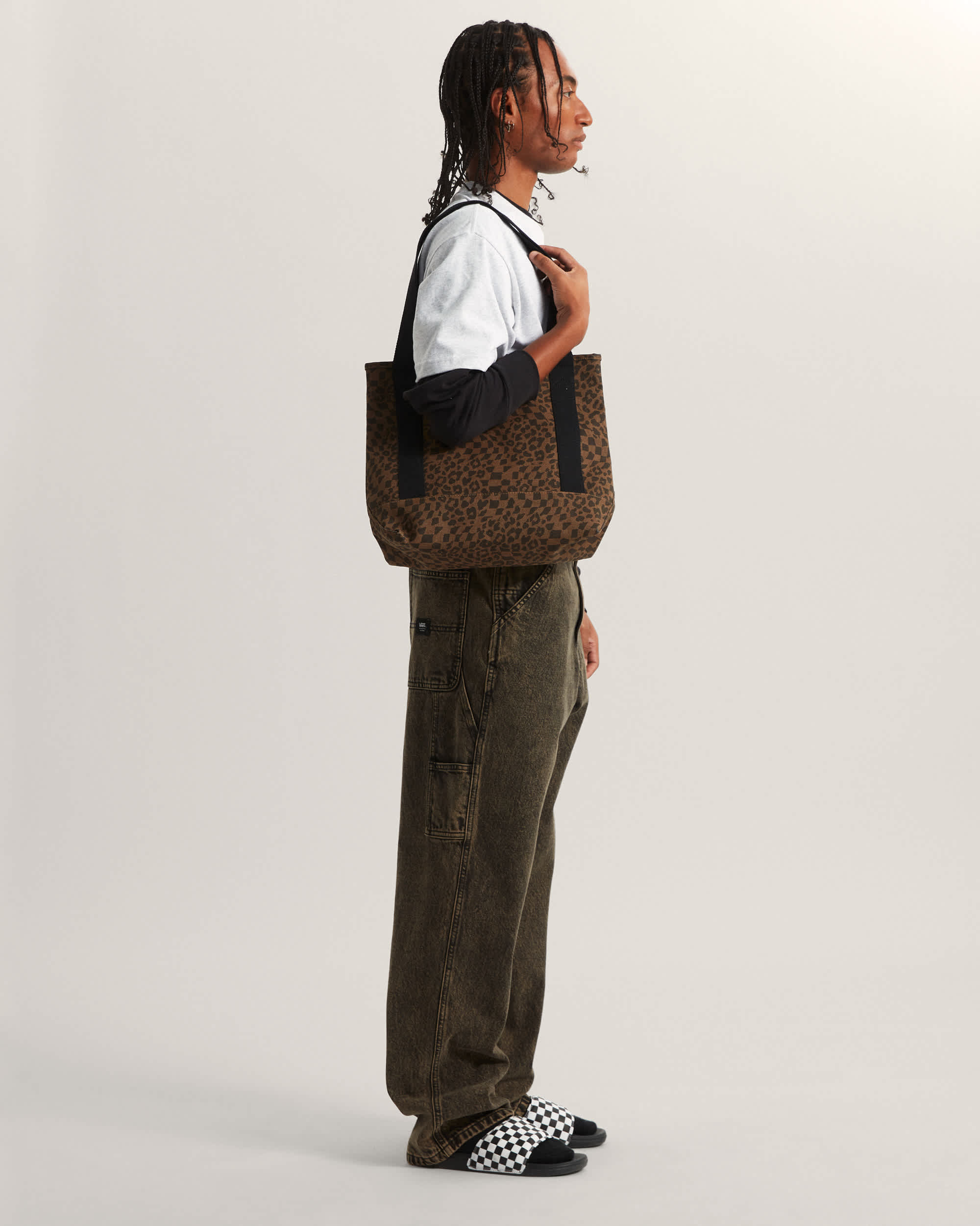 Pergs Midi Tote Bag VANS Brown ALT3