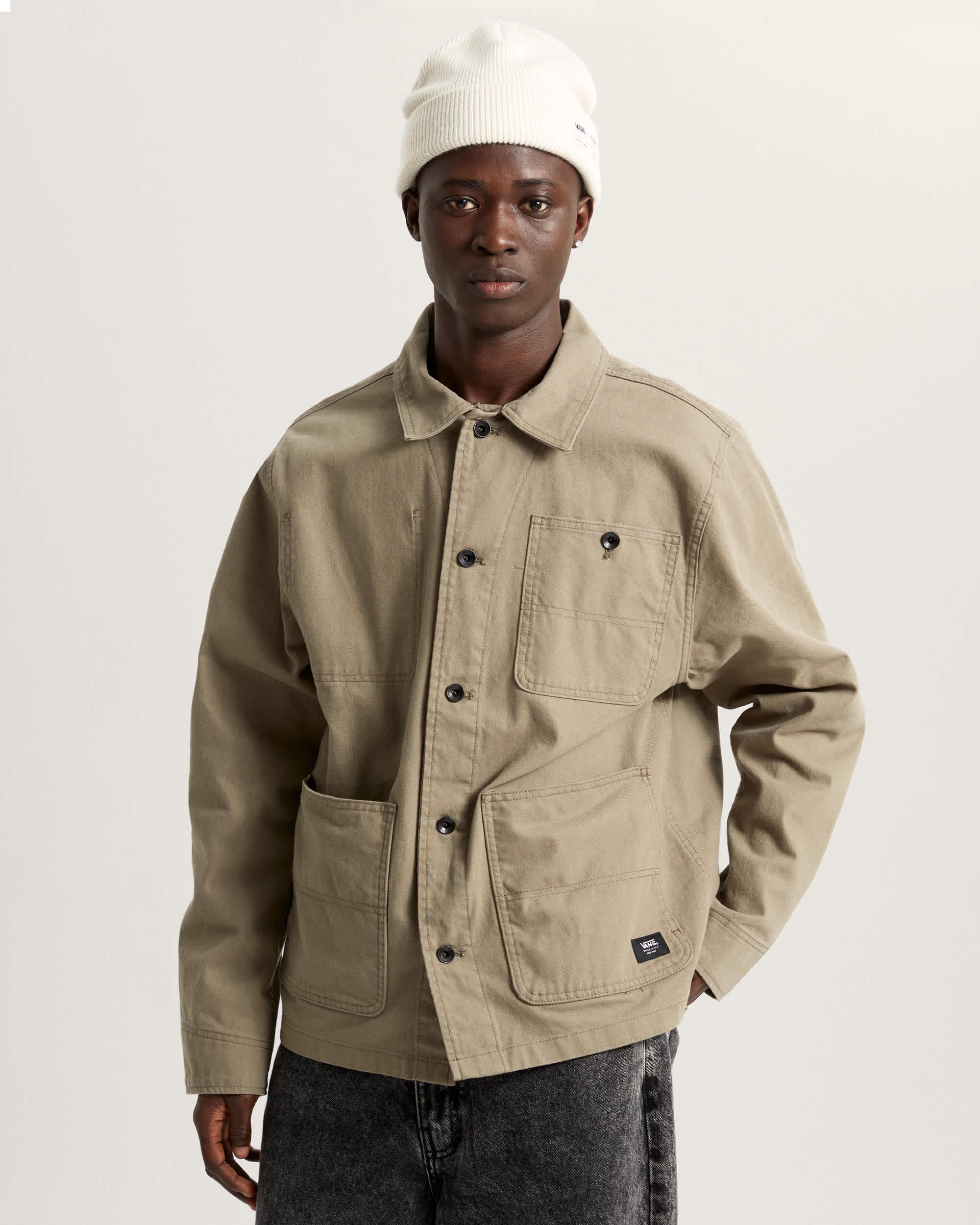Drill Chore Canvas Jacket VANS Brown ALT2