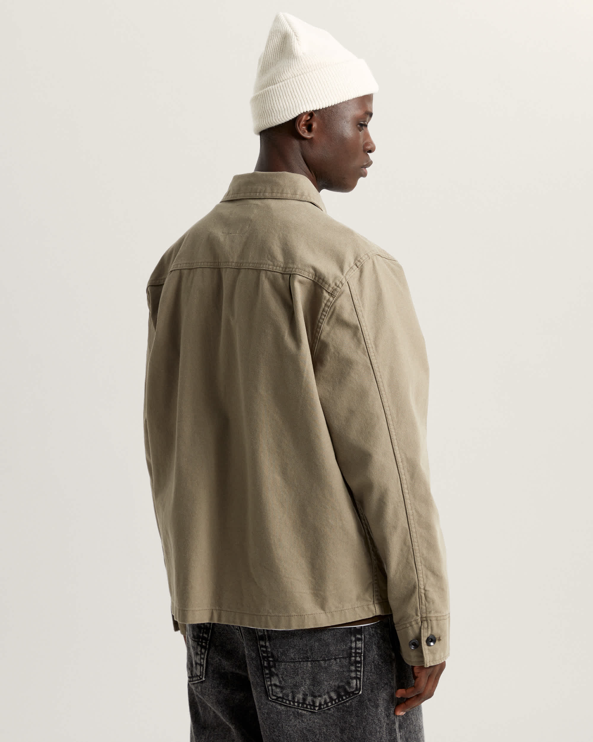 Drill Chore Canvas Jacket VANS Brown ALT3