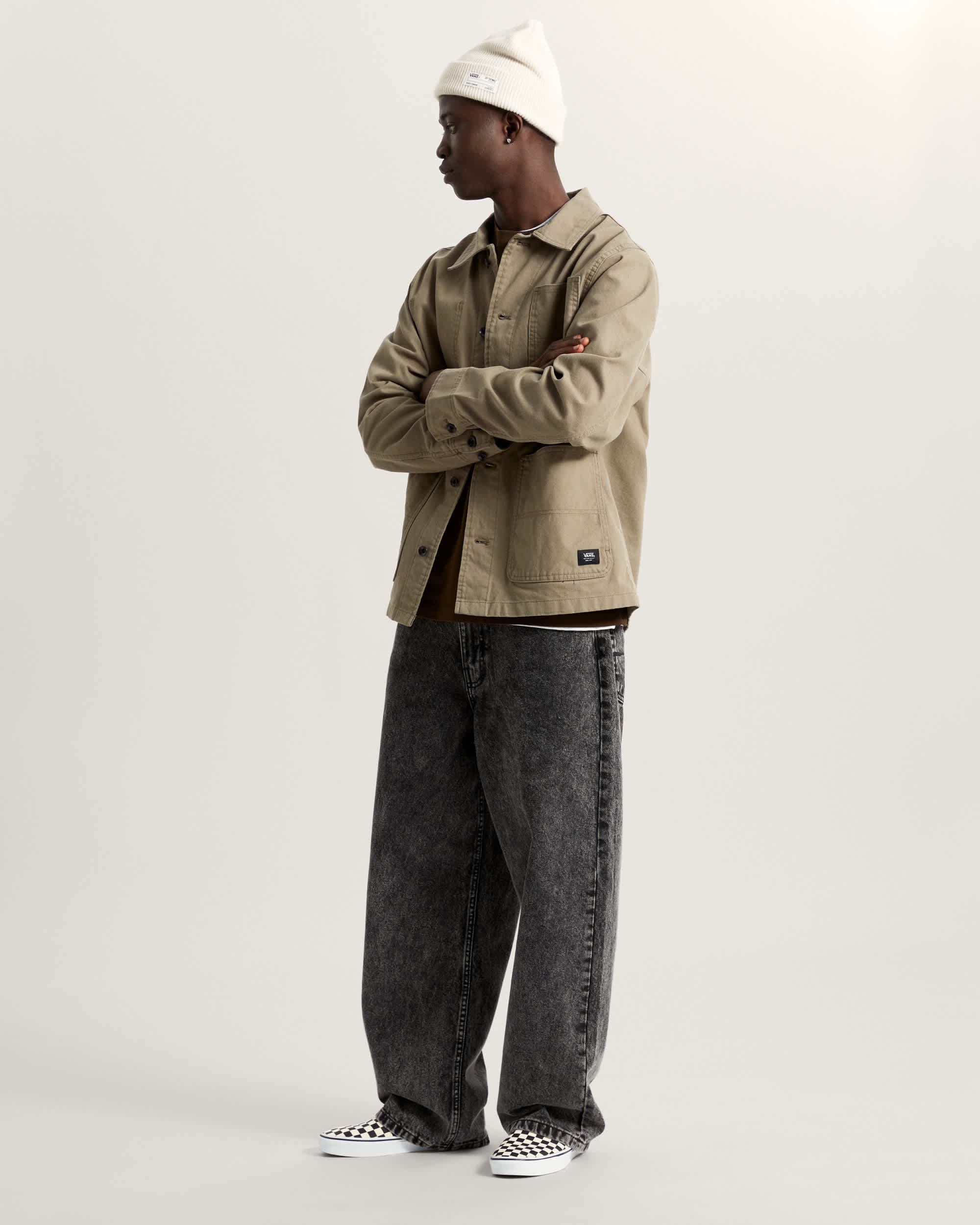 Drill Chore Canvas Jacket VANS Brown ALT5