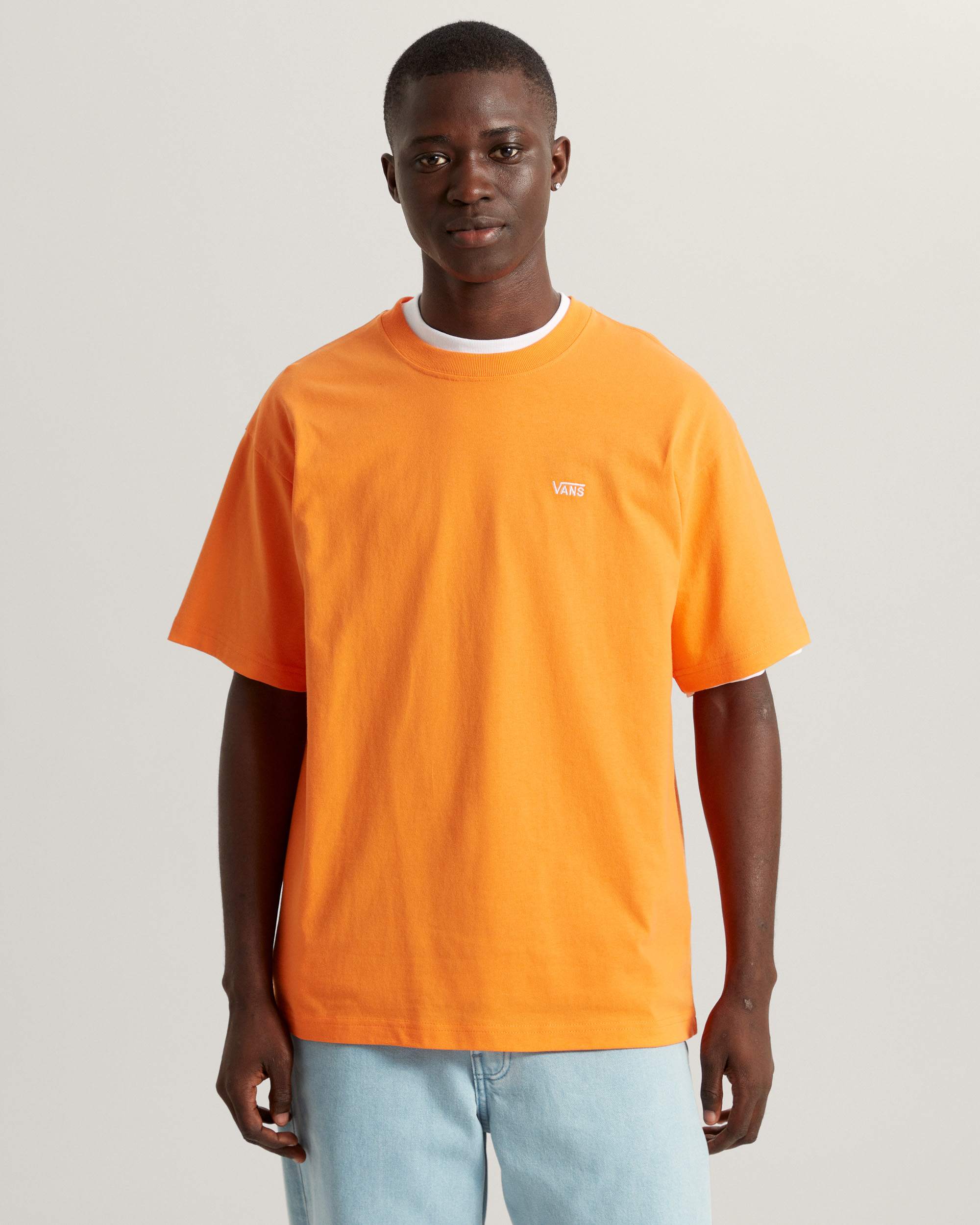 Left Chest Loose Fit Short Sleeve TShirt VANS Orange ALT2