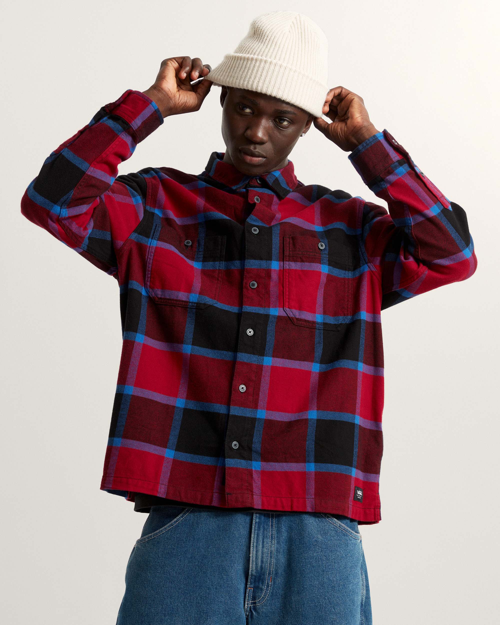 Larkspur Flannel Shirt VANS Burgundy ALT2